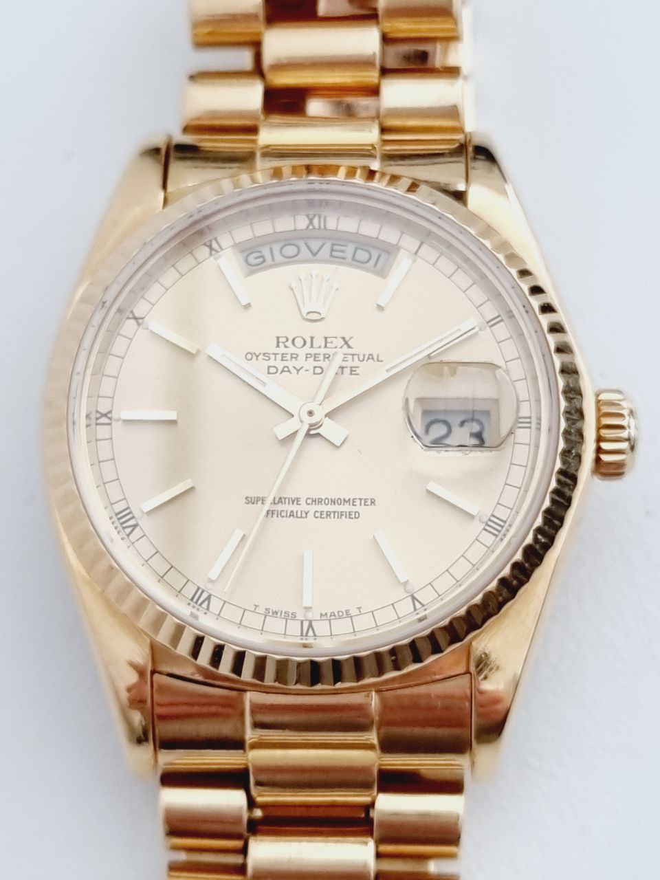 Rolex - Ref. 18038 - Day-Date - President - Full Gold - Vintage - Year 1980