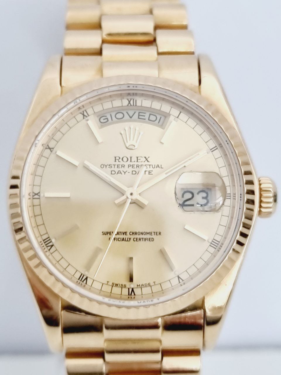 Rolex - Ref. 18038 - Day-Date - President - Full Gold - Vintage - Year 1980