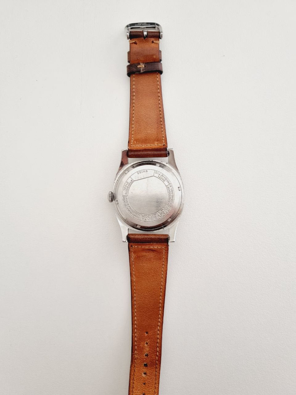 Eterna - Majetek - Cal. 852 - Vintage Watch - Turtle Case - Never Polished