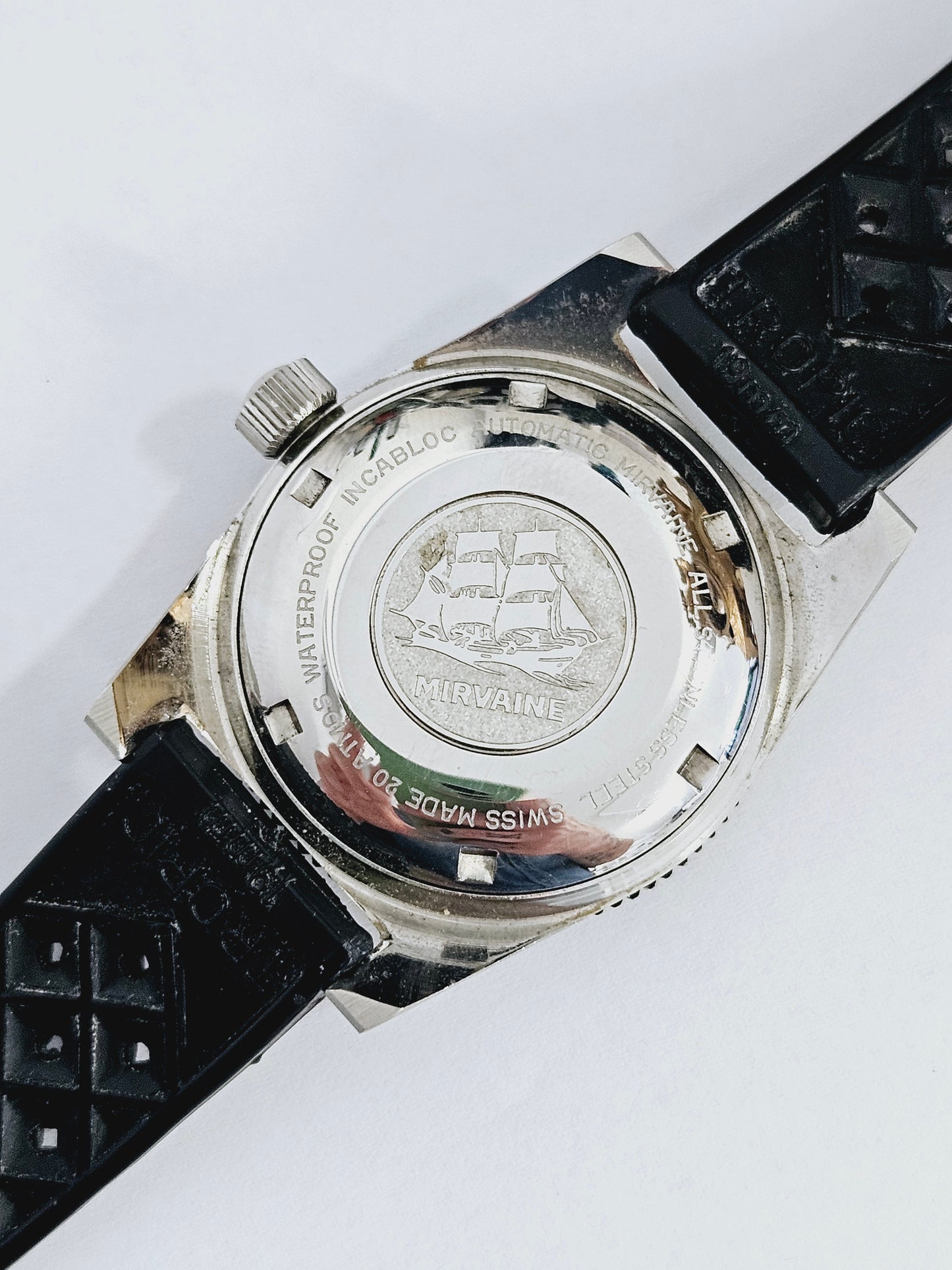 Mirvaine - Skin Diver - Automatic - With Original Tropic Strap - Rare Top Condition