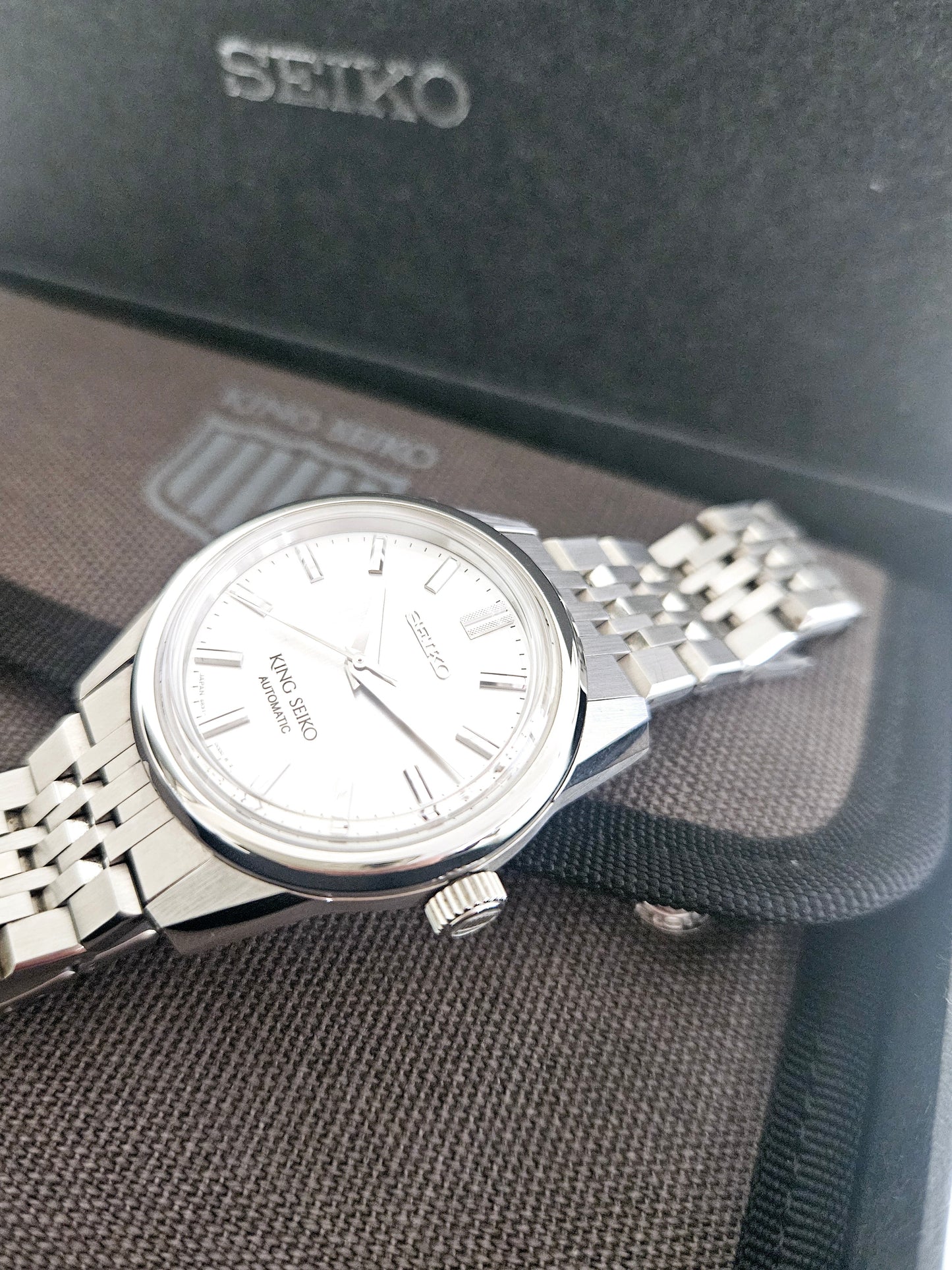 Seiko King - Ref. SPB281J1 - Automatico - Box & Paper - Silver Dial