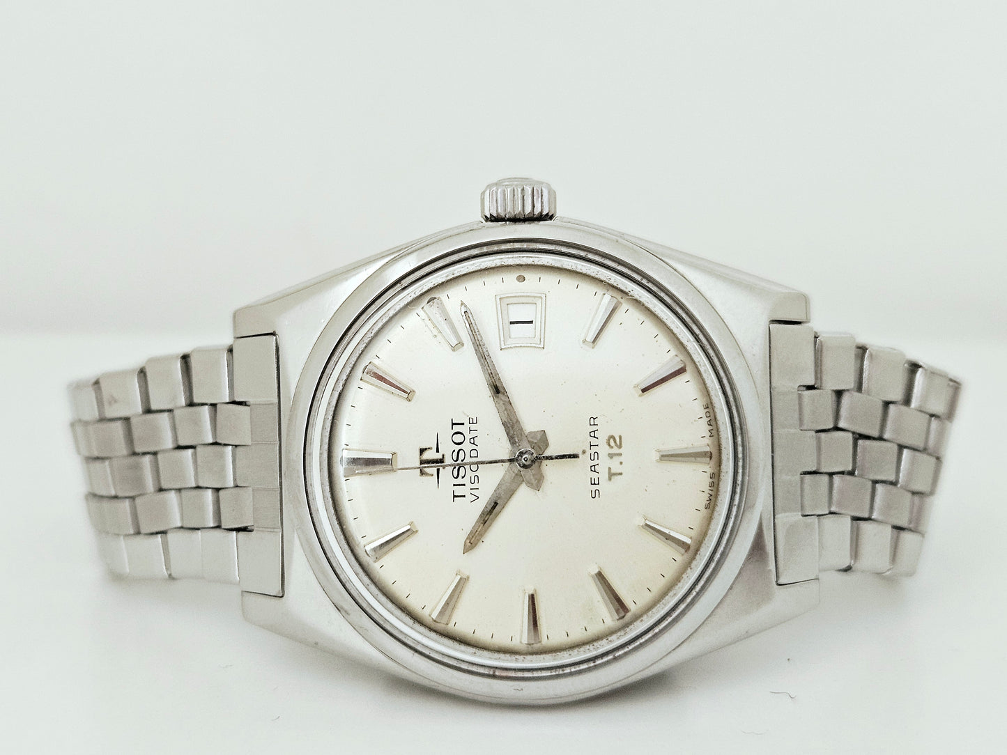 Tissot - Seastar Visodate T-12 - Ref. - 41512/42512-3 - Gay Freres Bracelet - Vintage Watch