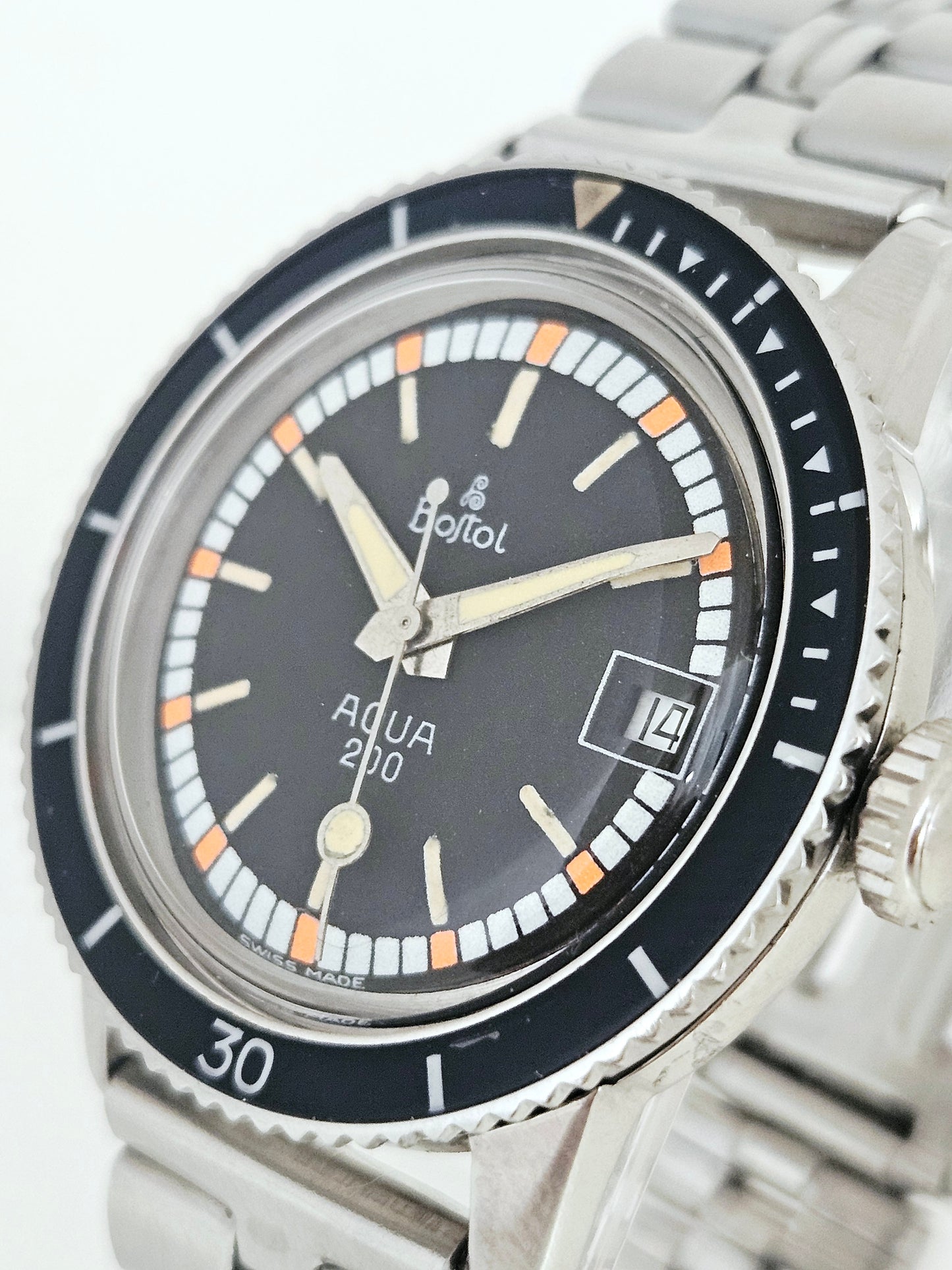 Skin Diver - Bostol - Mod. Aqua 200 - Ref 1200 - Automatico - Ghiera Bakelite - Swiss Made