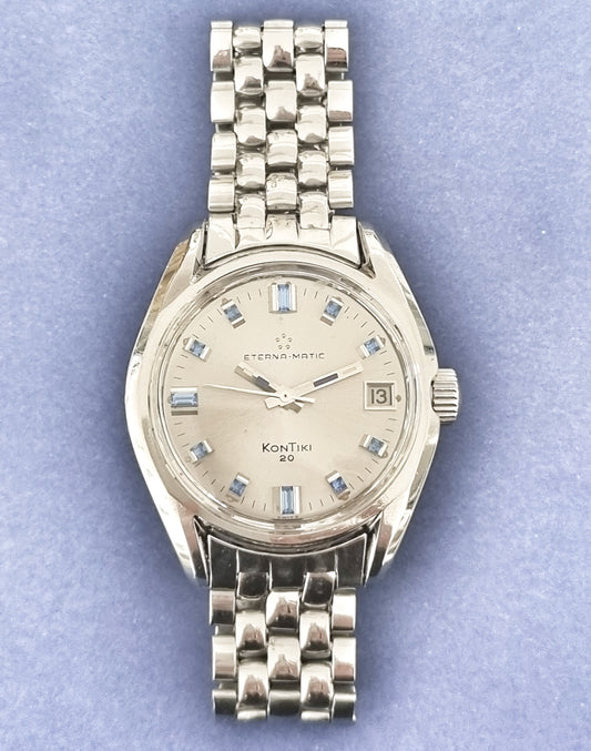 Eterna Matic - Kontiki 20 - 130FTT - Gay Freres - Rare Lapis Lazuli Dial