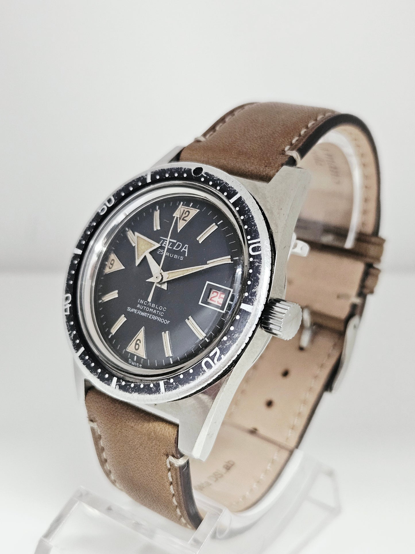 Telda - Diver - Superwaterproof - Automatico - Date Roulette - Swiss Made