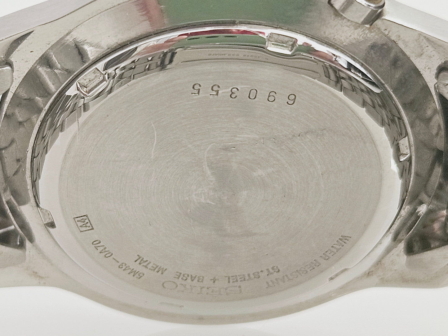 Seiko Kinetic - Ref. 5m43-OA70 - Gold Steel - Nos