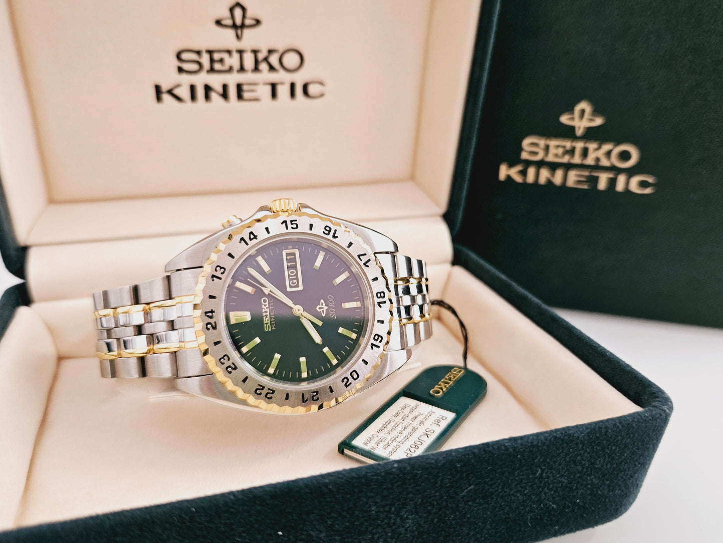 Seiko - Kinetic SQ100 - Ref. 5m43-OA90 - Full Set - Nos Condition
