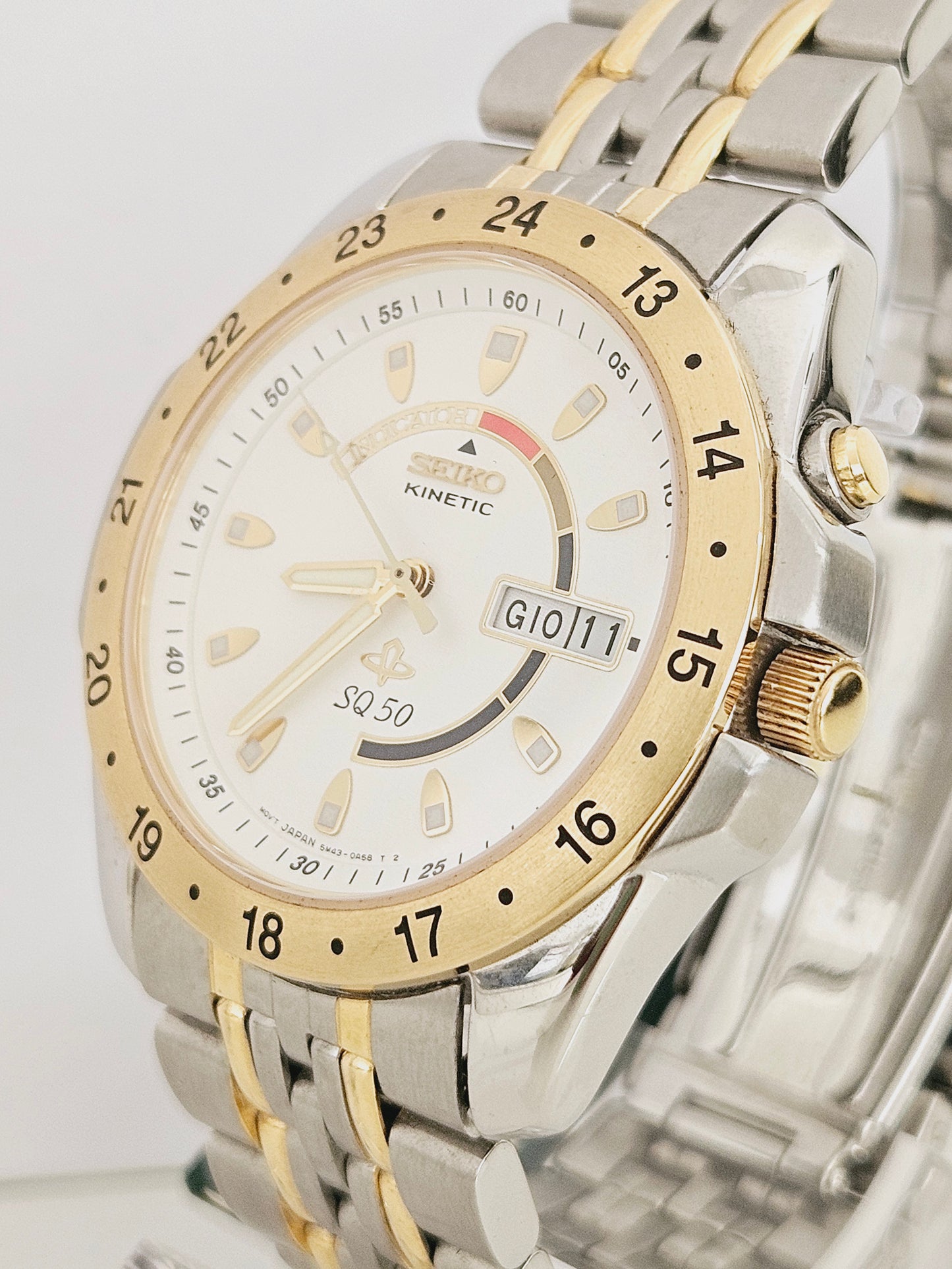 Seiko - Kinetic SQ50 - Ref. 5m43-OA20 - Nos Condition