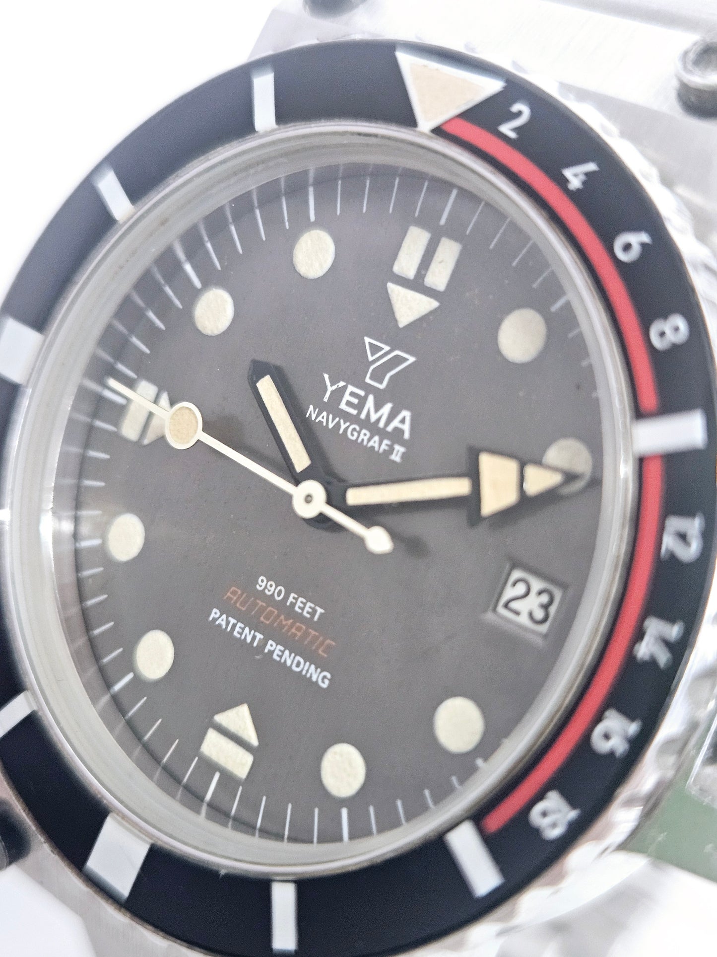Yema Navygraf II -Automatic -Ref. 55.025.6 - Vintage Diver Breveté