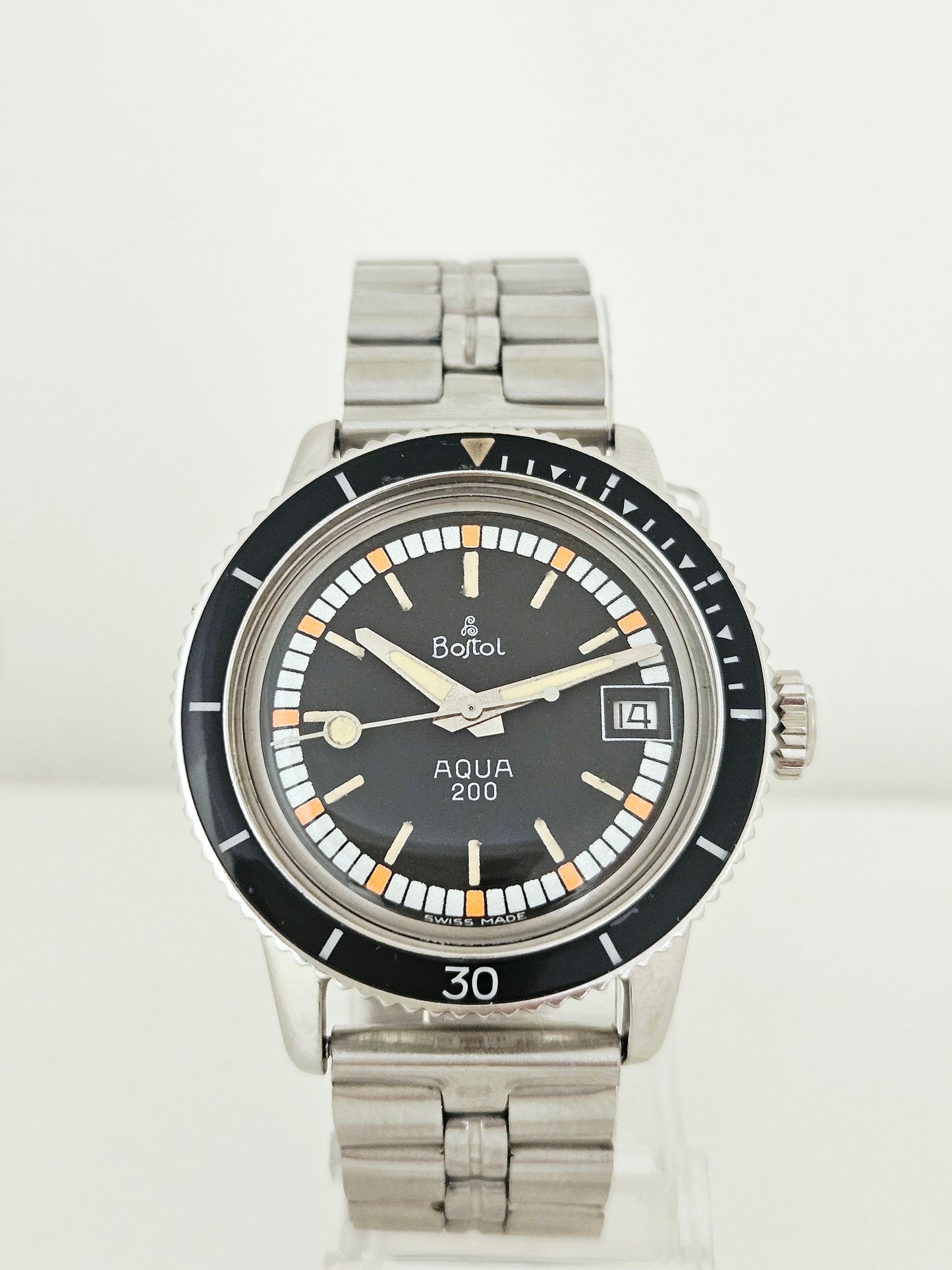 Skin Diver - Bostol - Mod. Aqua 200 - Ref 1200 - Automatico - Ghiera Bakelite - Swiss Made