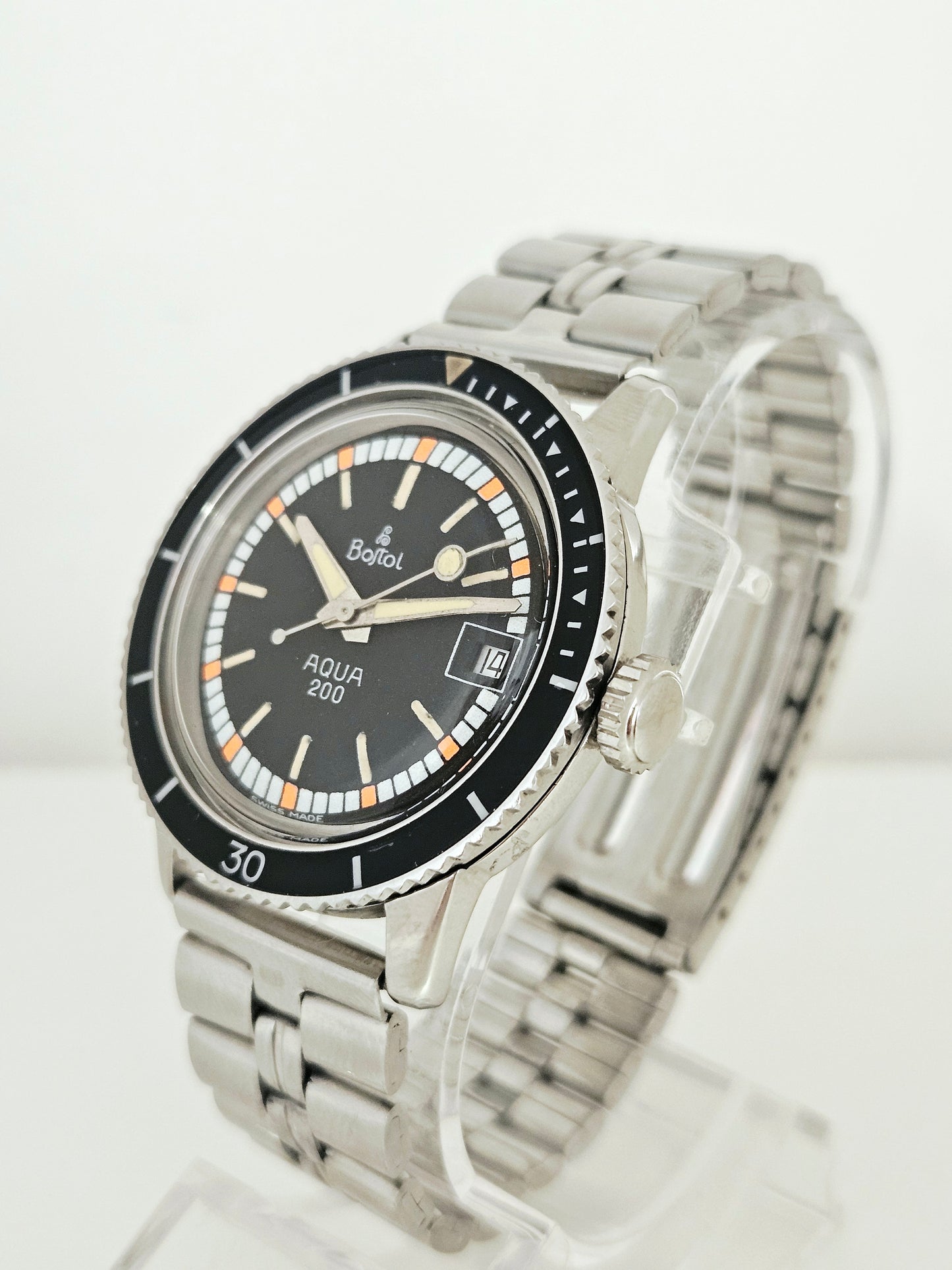 Skin Diver - Bostol - Mod. Aqua 200 - Ref 1200 - Automatico - Ghiera Bakelite - Swiss Made