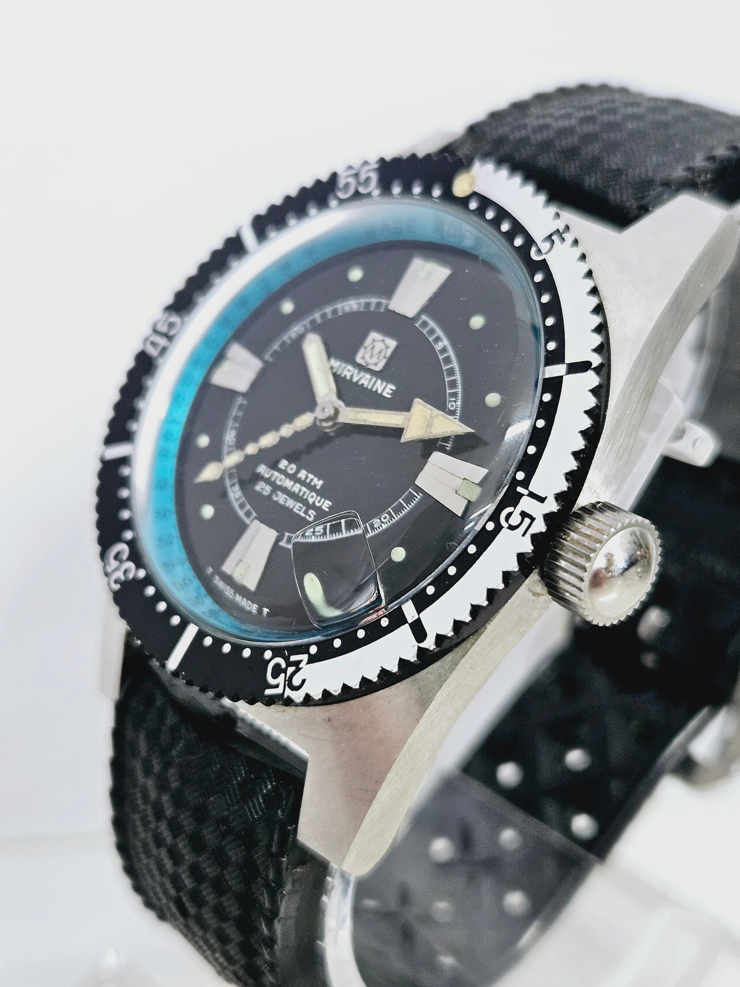 Mirvaine - Skin Diver - Automatic - With Original Tropic Strap - Rare Top Condition