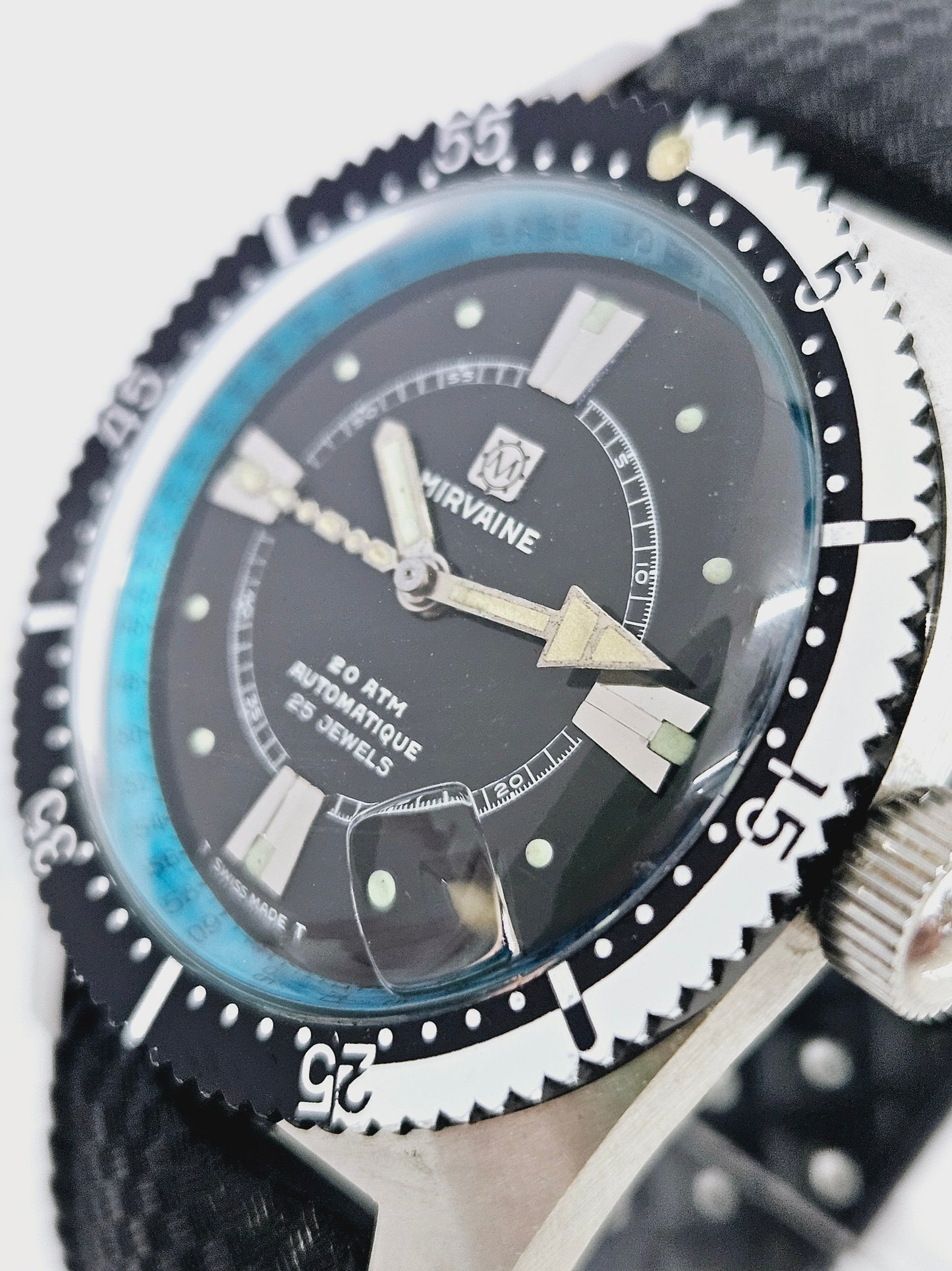 Mirvaine - Skin Diver - Automatic - With Original Tropic Strap - Rare Top Condition