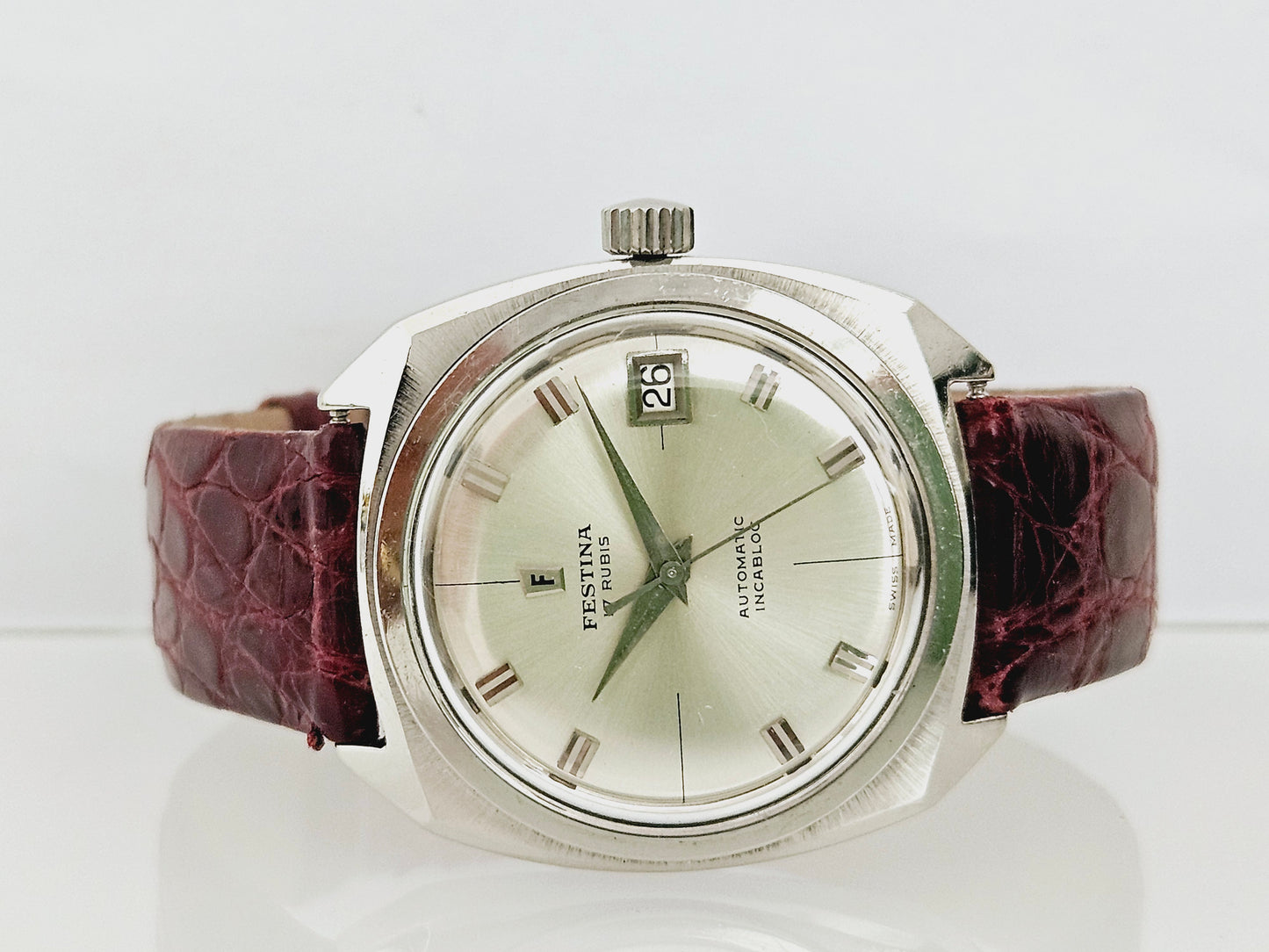 Festina - Automatic - Date - Steel Case 35mm - Vintage Watch