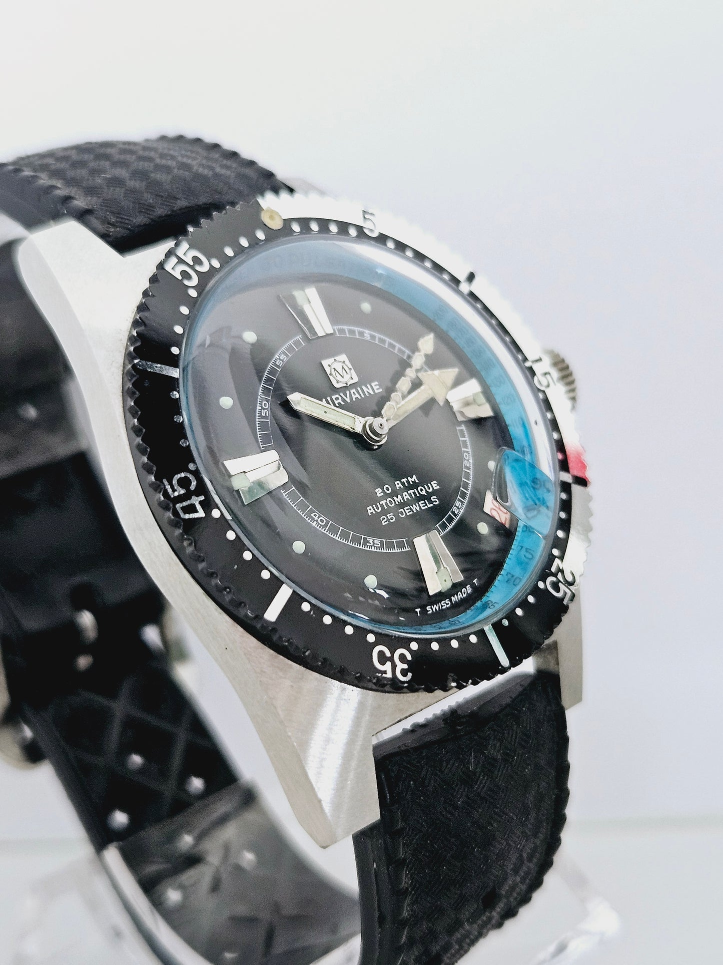Mirvaine - Skin Diver - Automatic - With Original Tropic Strap - Rare Top Condition