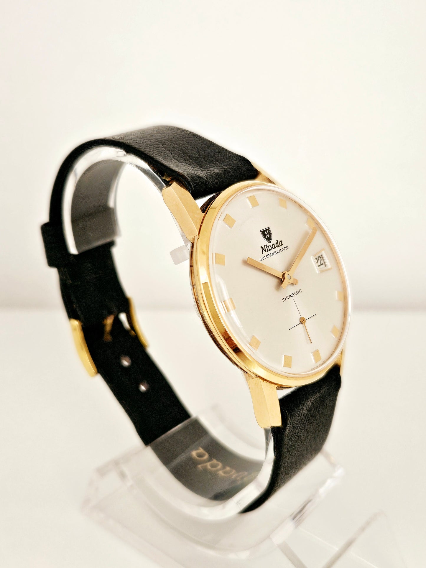 Nivada - Compensamatic - Date - Carica Manuale - Gold Plated - Vintage Watch