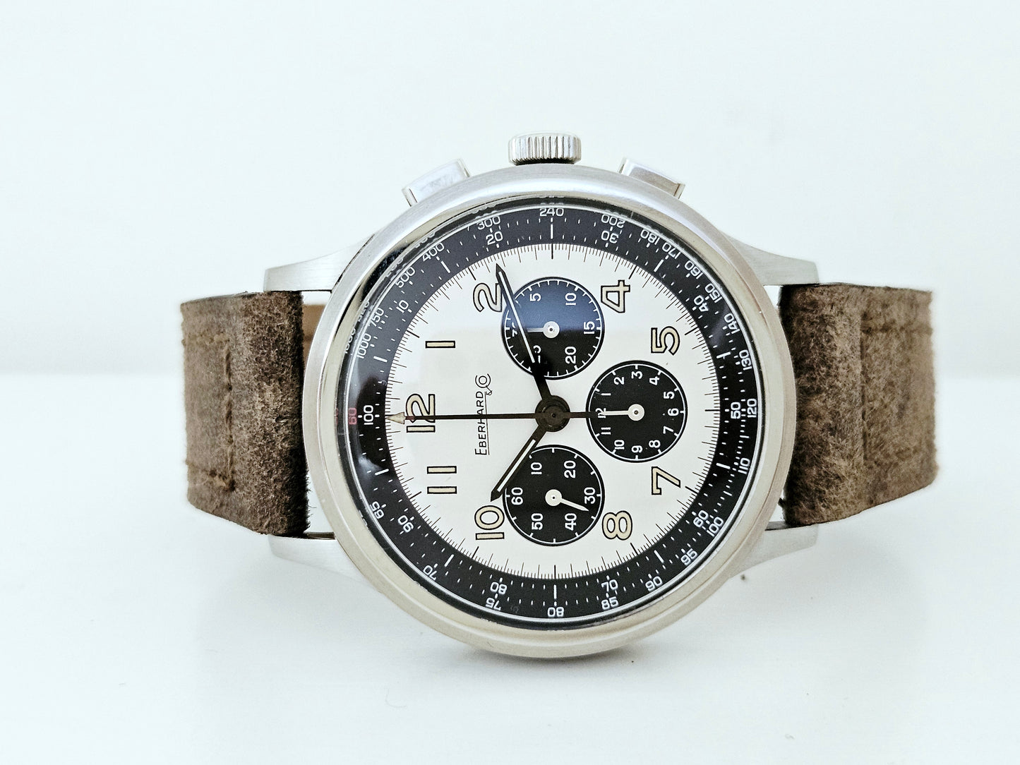 Eberhard & Co. - Mod. Aviograf - Ref. 31018 - Prima Serie - Tricompax Panda Dial