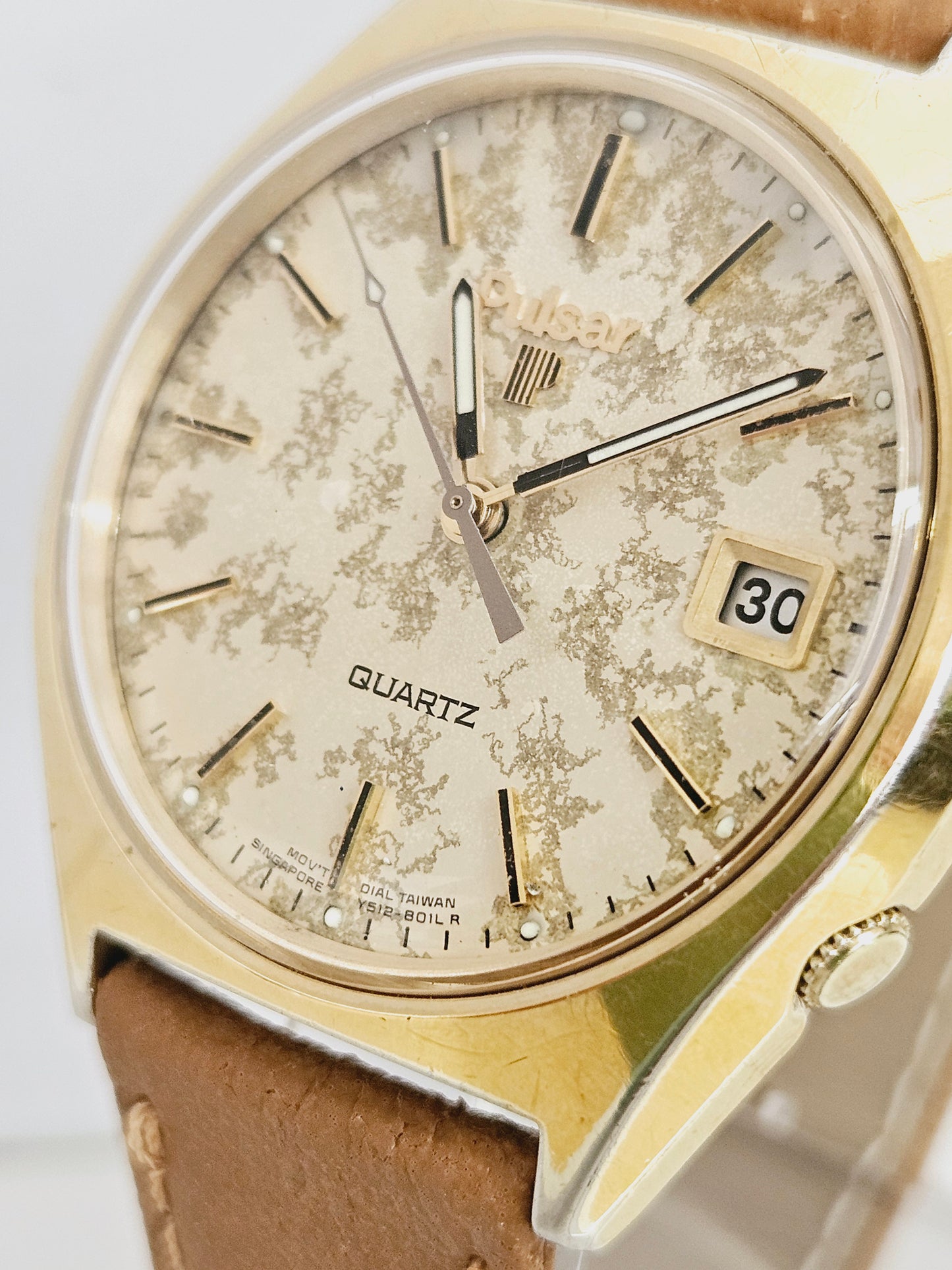 Pulsar - Date - Ref. Y512-8059 - Vintage Quartz Watch - Serviced