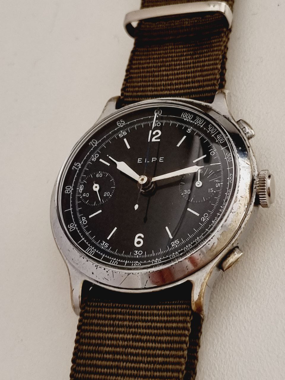 Elpe - Landeron 2 - Chronograph - Oversize - Vintage Watch