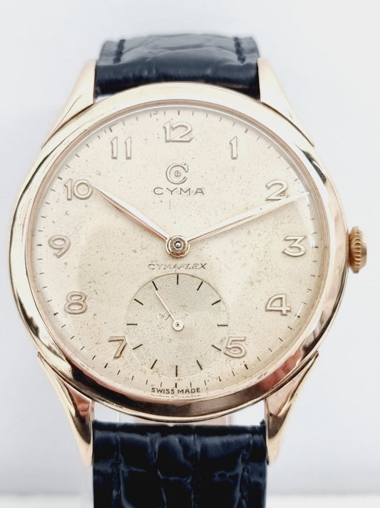 Cyma - Cymaflex - Oversize 38mm - Cal. 586K - Gold Plated