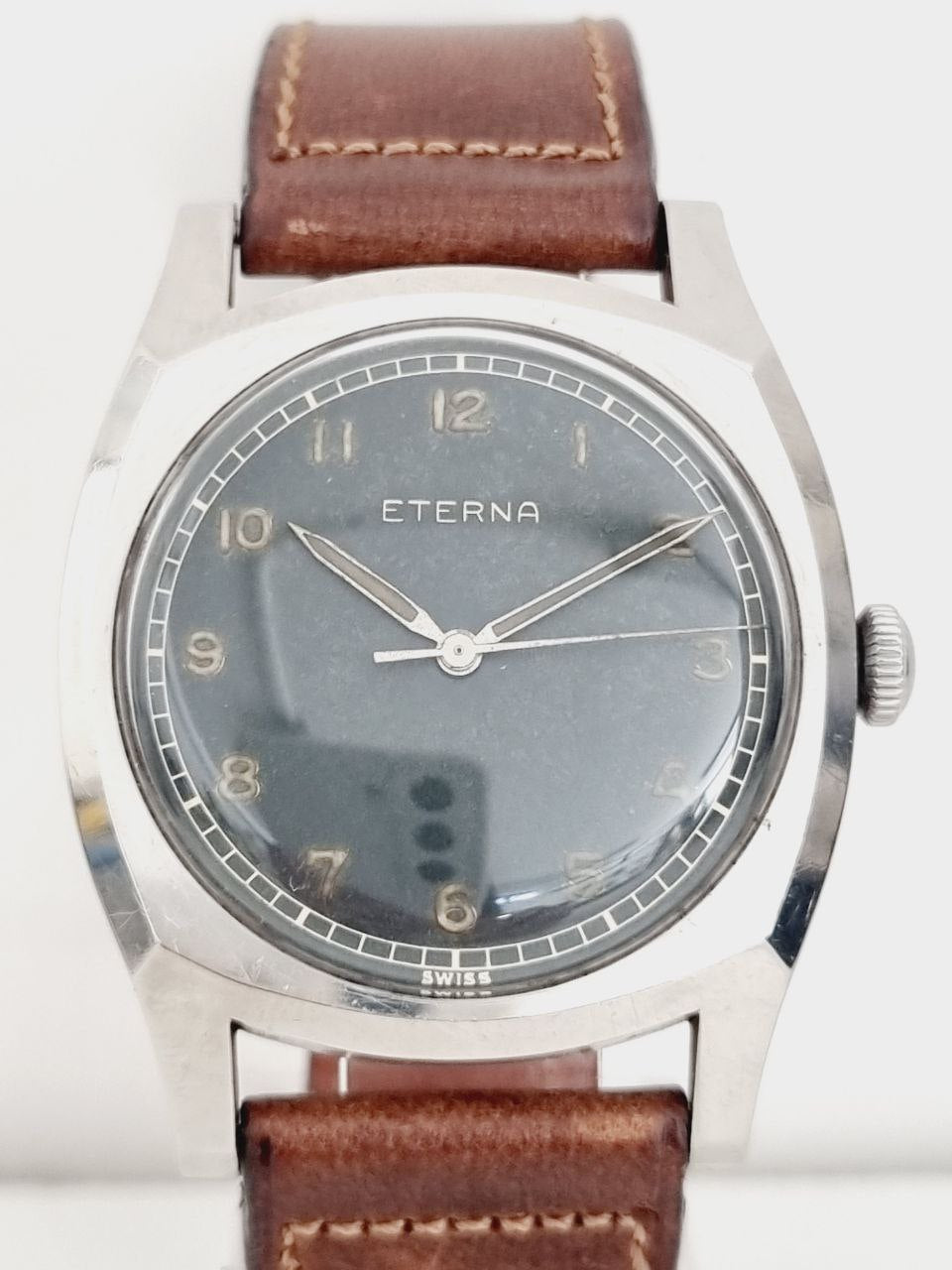 Eterna - Majetek - Cal. 852 - Vintage Watch - Turtle Case - Never Polished