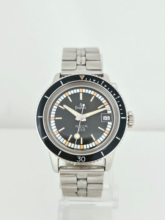 Skin Diver - Bostol - Mod. Aqua 200 - Ref 1200 - Automatico - Ghiera Bakelite - Swiss Made
