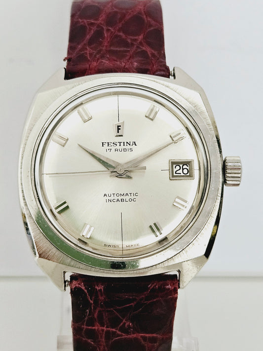 Festina - Automatic - Date - Steel Case 35mm - Vintage Watch