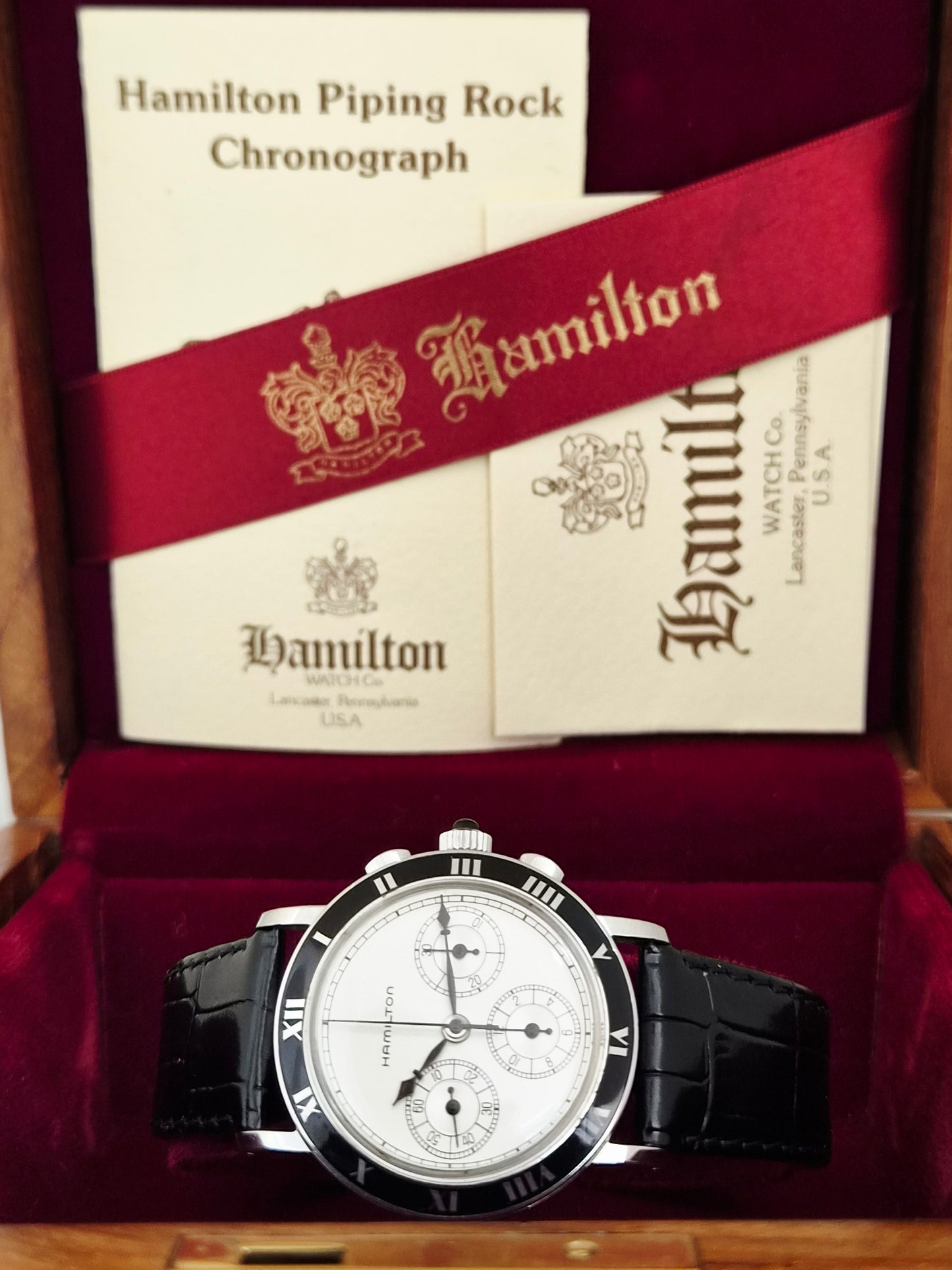 Hamilton - Piping Rock - Lemania Tricompax Chronograph - Art Déco