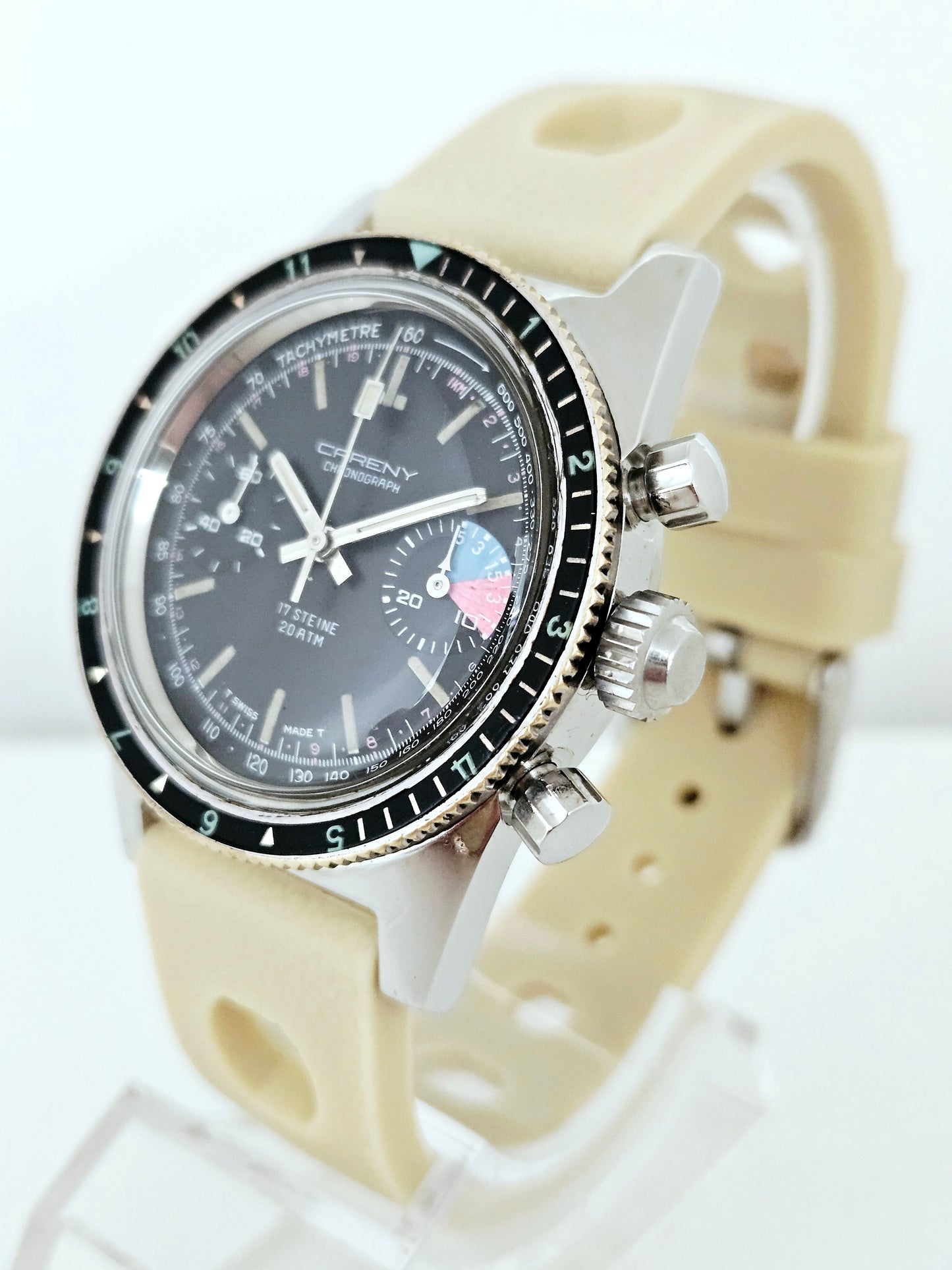 Careny (Jenny & Cie. SA) - Diver Chronograph - Valjoux 7733 - 20 Atm