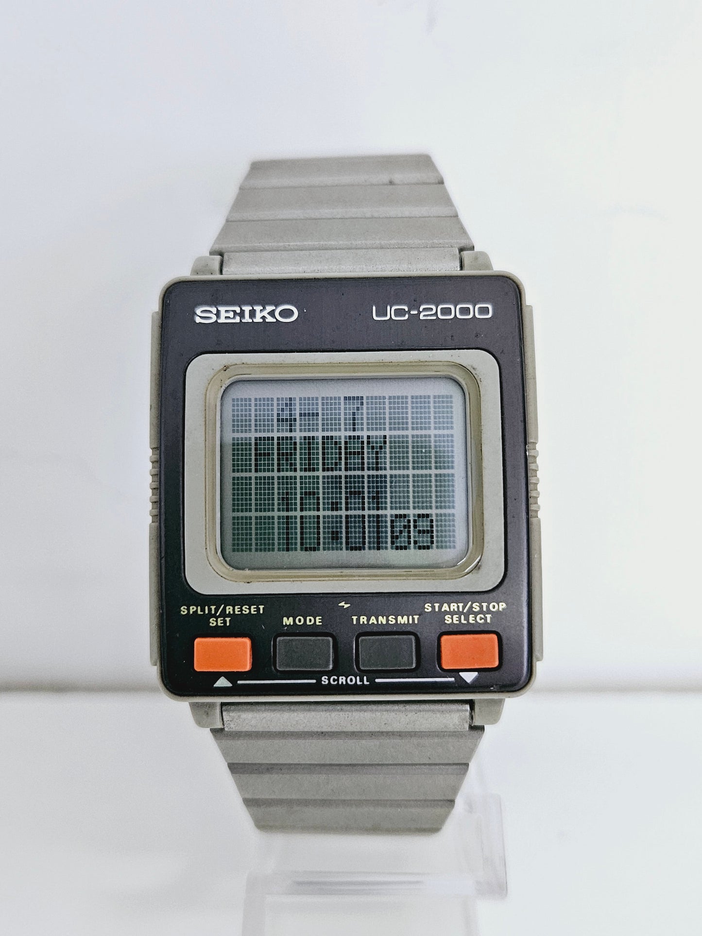 Seiko UC-2000 UW01-0010 Ref. 431424 Vintage Quartz Watch LCD Display