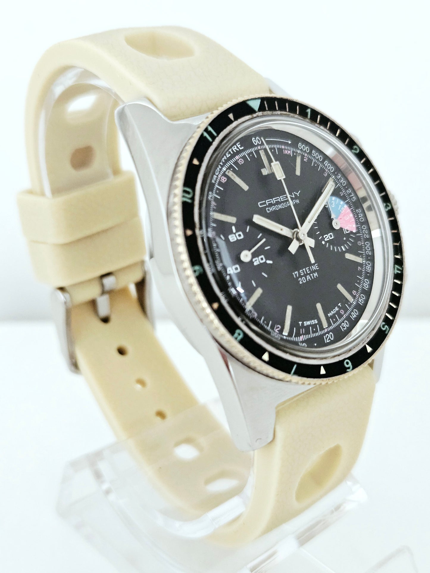 Careny (Jenny & Cie. SA) - Diver Chronograph - Valjoux 7733 - 20 Atm