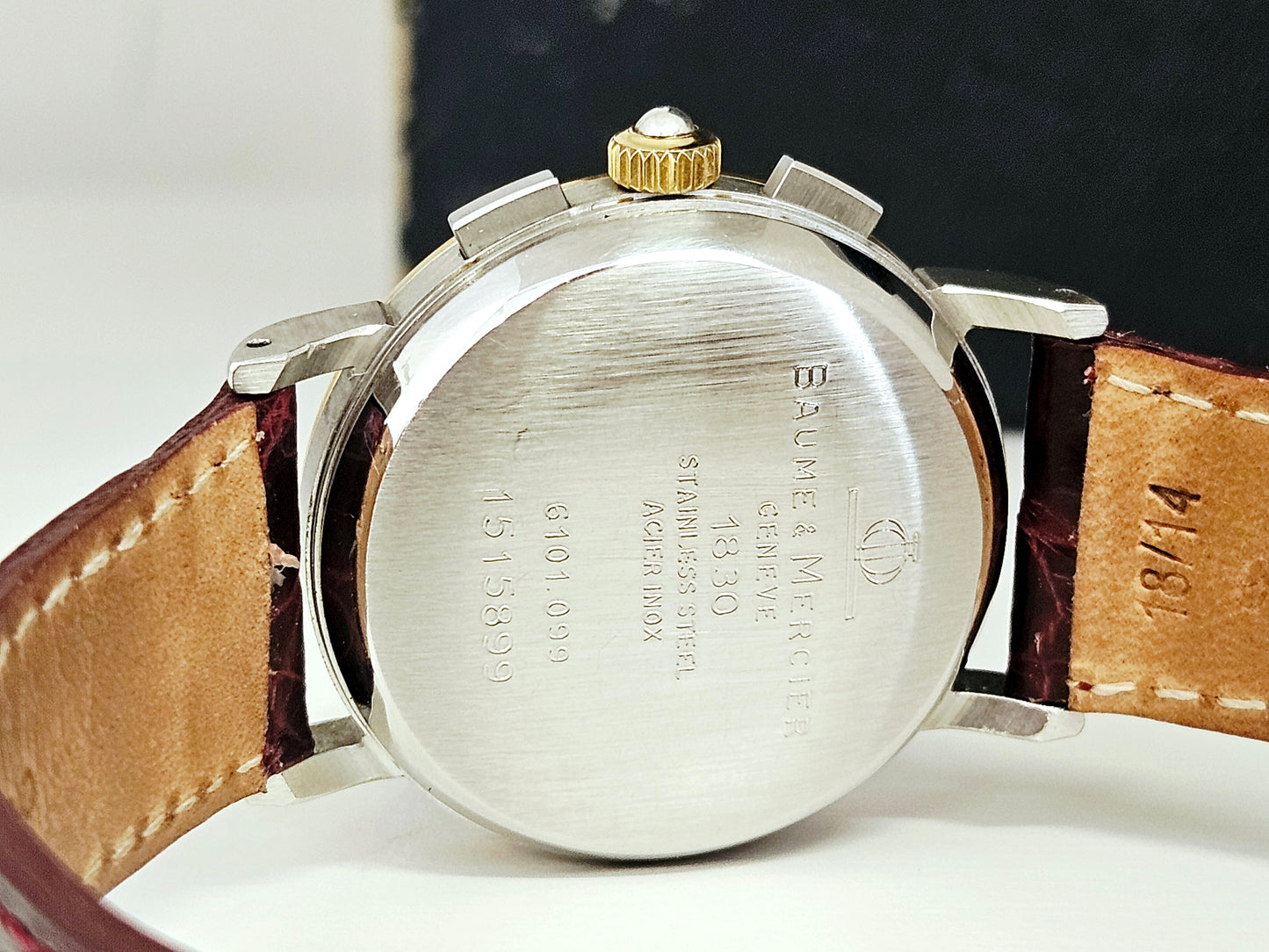 Baume & Mercier - Chronograph Tricompax - Ref. 6101-099 - Acciaio e Oro 18Kt - Set Completo - 1986