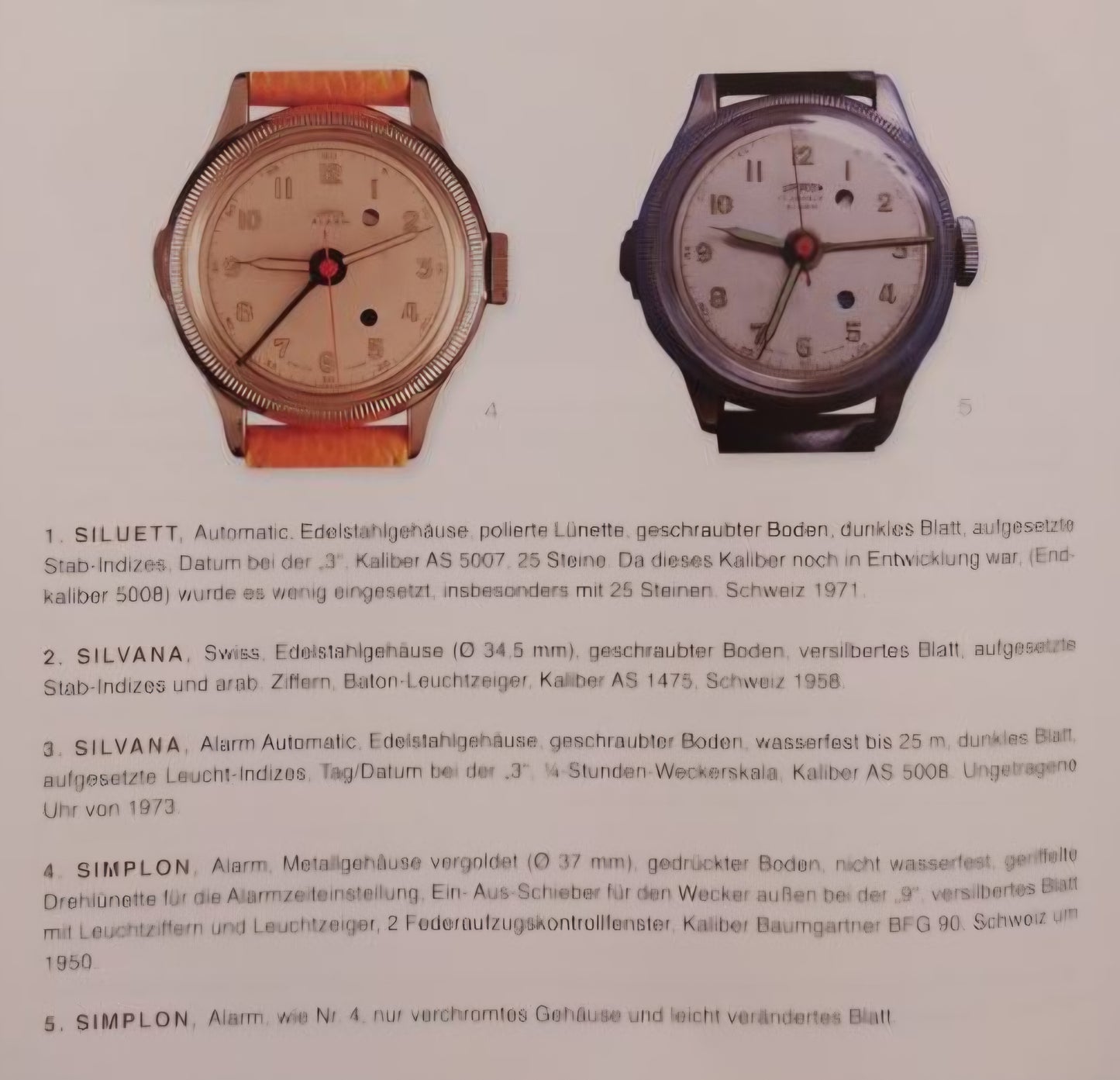 Simplon - Rare - Alarm Watch - Carica Manuale