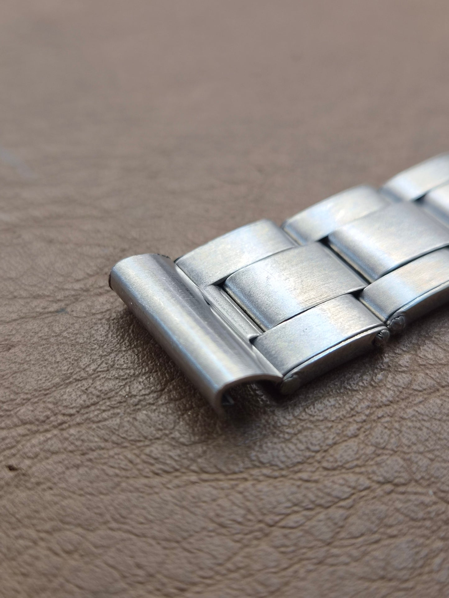 Bracciale Oyster - Rivetti - Finali Dritti - Acciaio Vintage - 16,5 mm