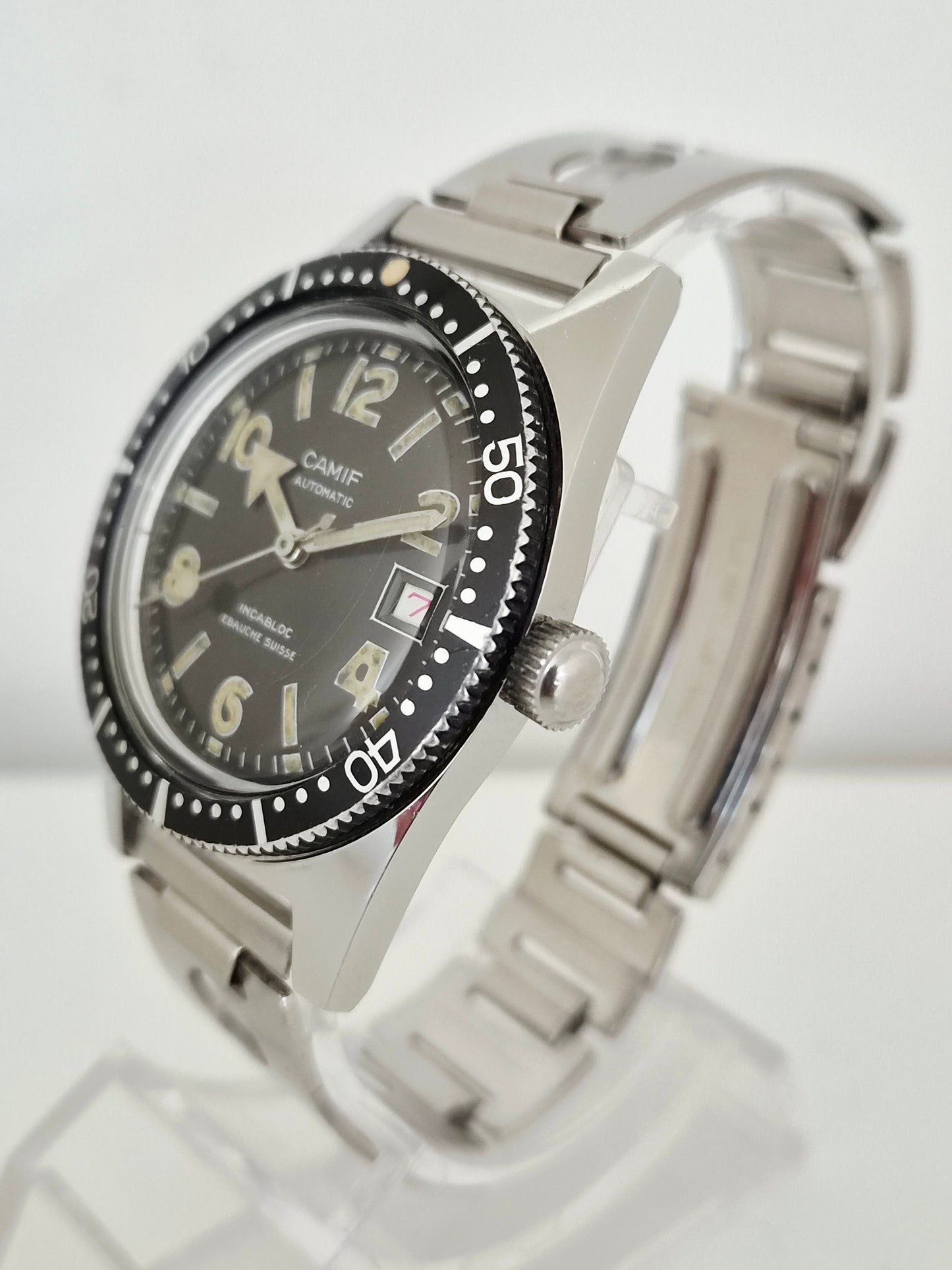 Camif - Skin Diver Française - Automatico - Steel Case - Date Roulette