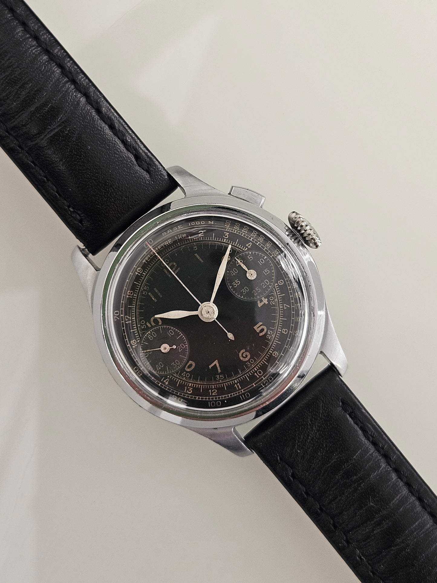 Angelus 210 Chronograph - Mono Pusher - Vintage Bicompax Watch