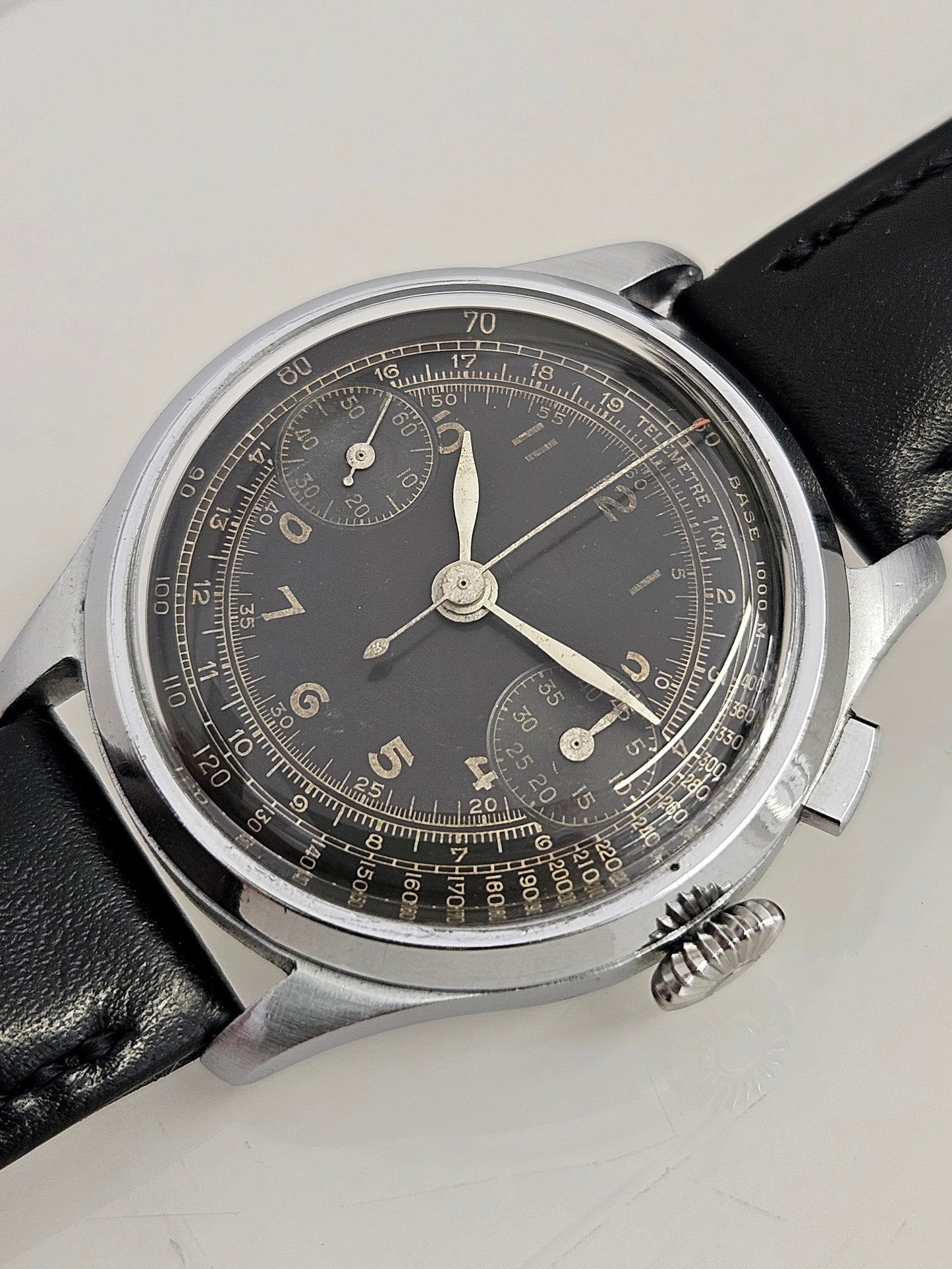 Angelus 210 Chronograph - Mono Pusher - Vintage Bicompax Watch