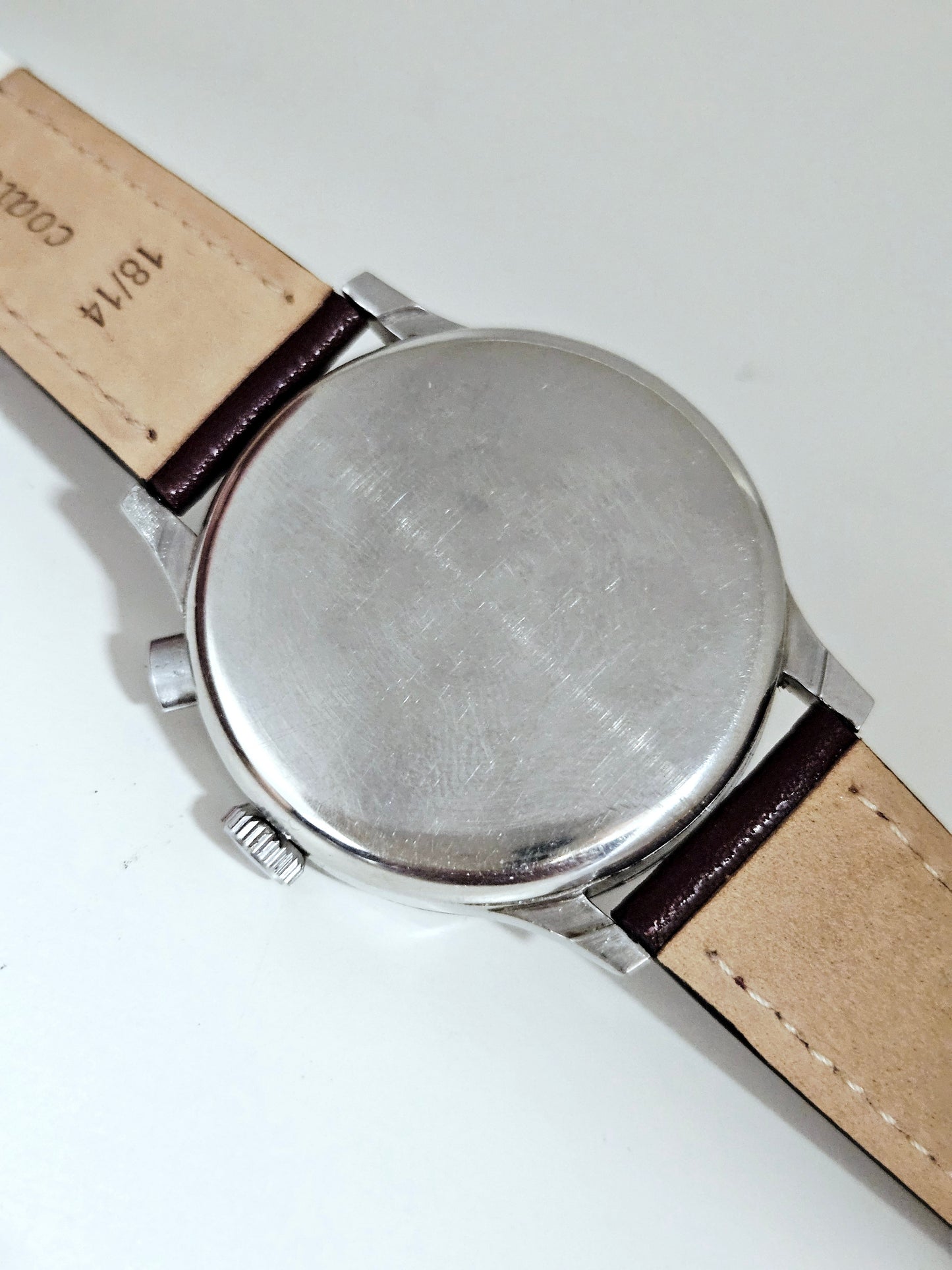 Anonymous Chronograph - Vintage 1930s - Monopusher - Landeron Hahn - Ceramic Dial
