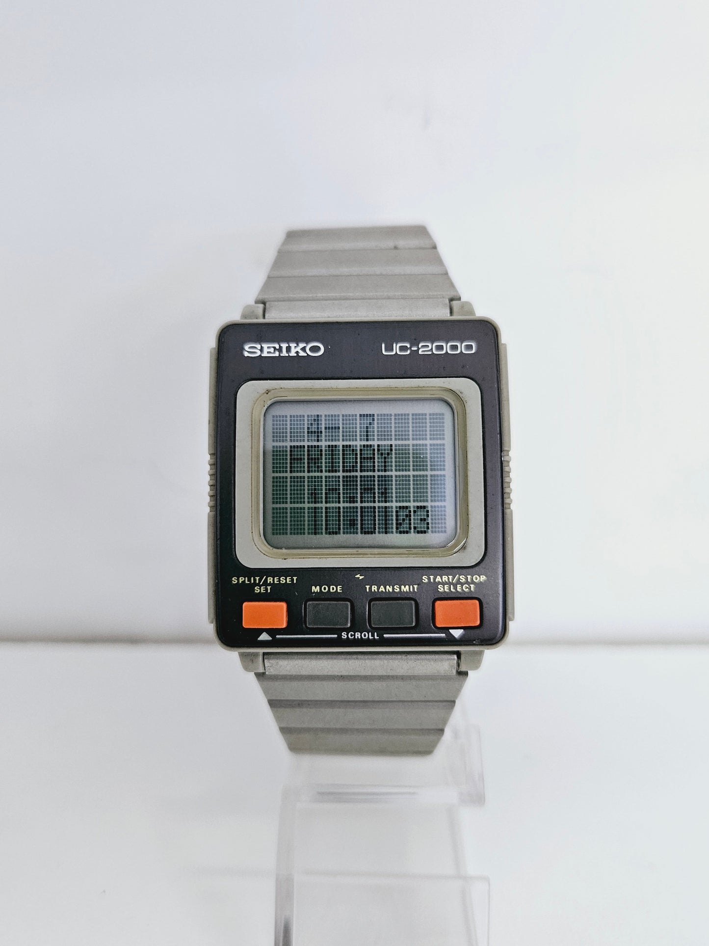 Seiko UC-2000 UW01-0010 Ref. 431424 Vintage Quartz Watch LCD Display