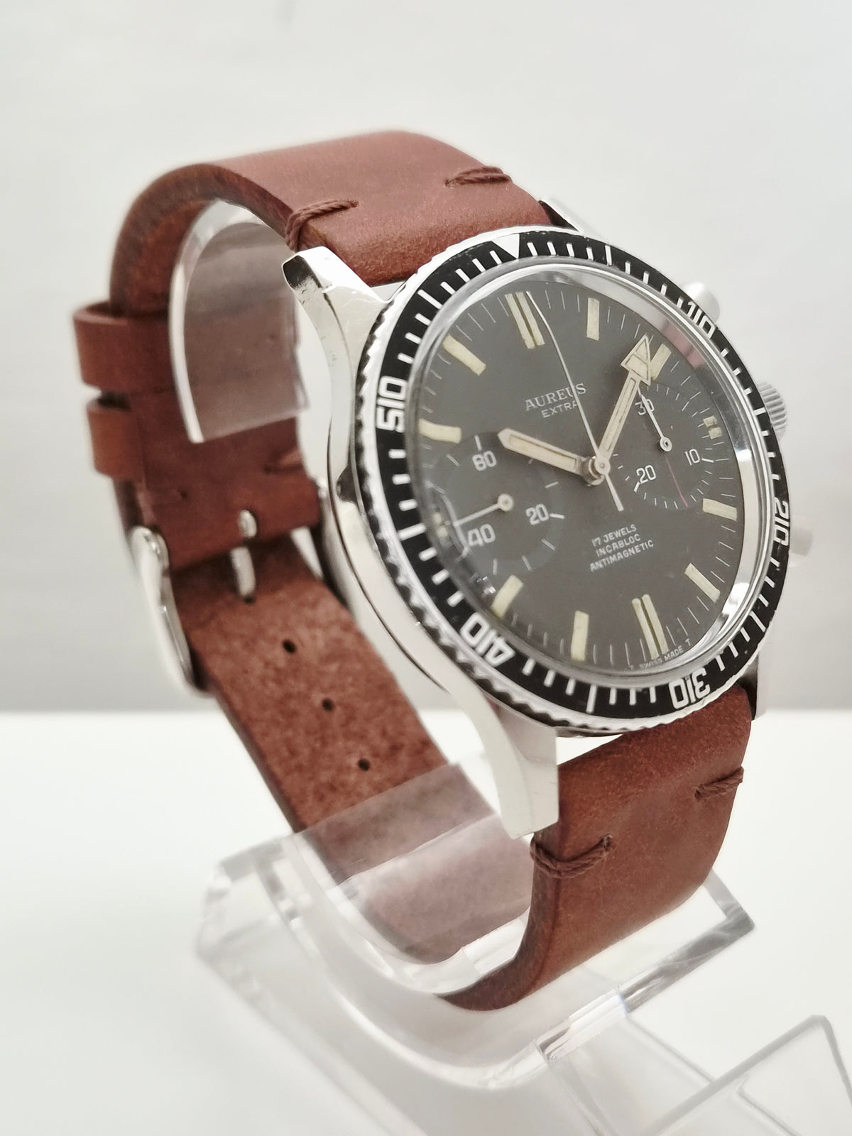 Aureus Extra - Diver Chronograph - Valjoux 7730 - Steel Case - Salazar Mark