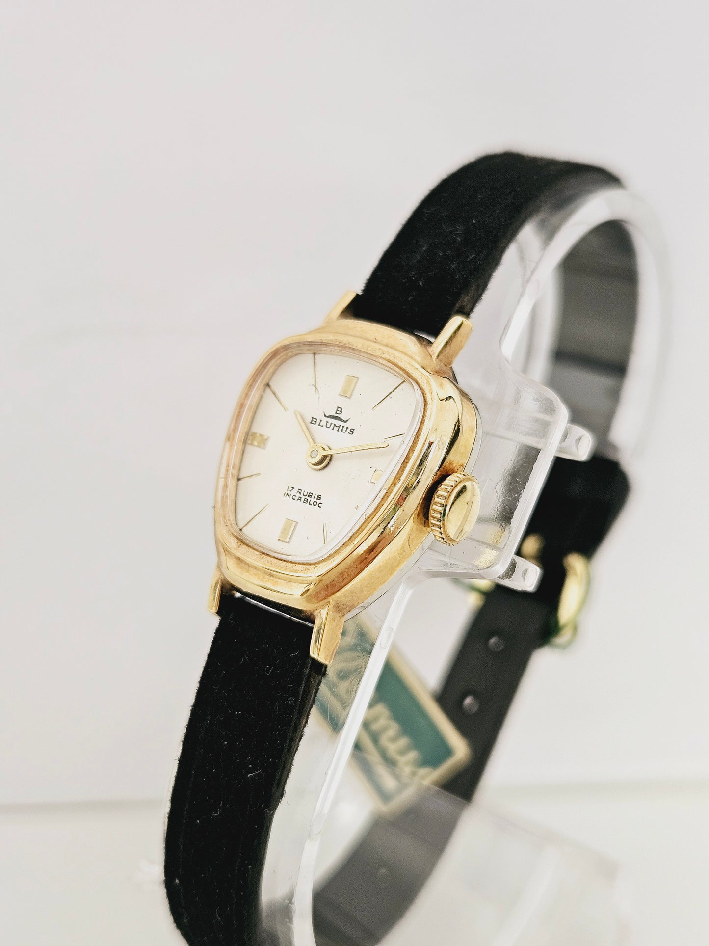 Blumus Watch - Lady Gold Plated - Avant Gard Case - New Old Stock