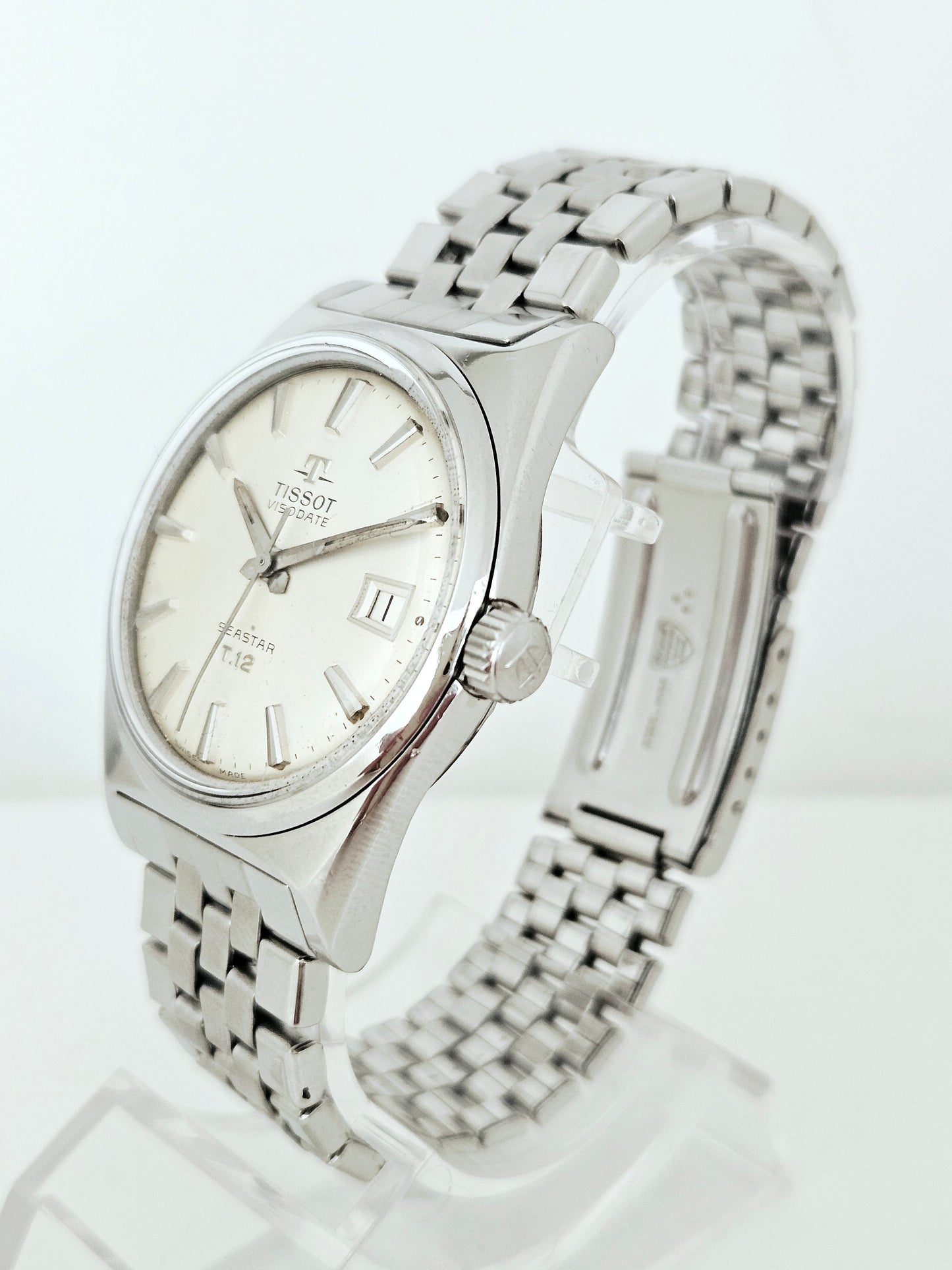 Tissot - Seastar Visodate T-12 - Ref. - 41512/42512-3 - Gay Freres Bracelet - Vintage Watch
