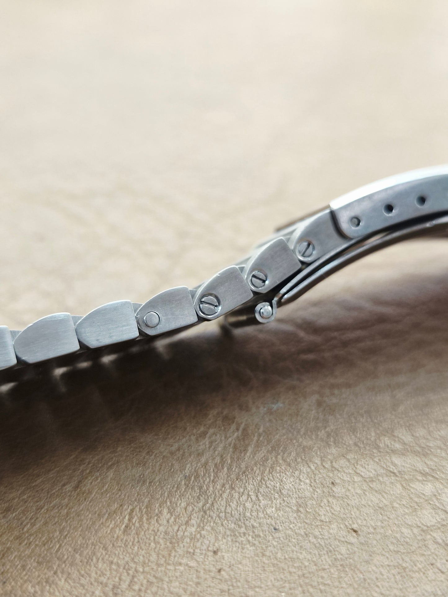 Bracciale Rado - Acciaio Vintage - 19,5 mm - Finali Curvi- Maglia a Vite