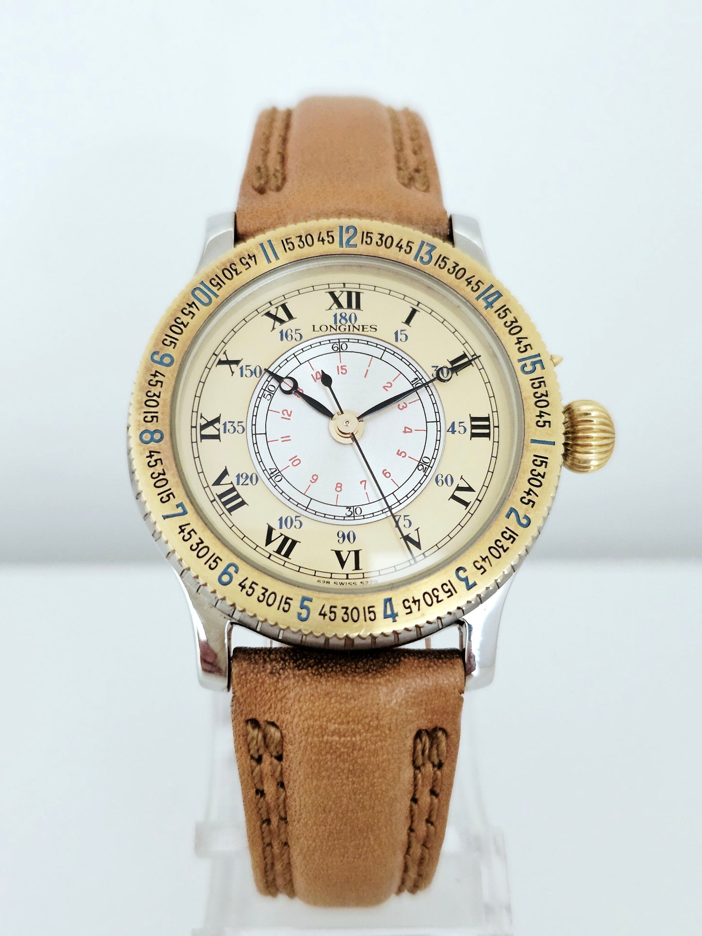 Longines - Lindbergh Hour Angle - Ref. 628-5229 - Gold/Steel - Full Set