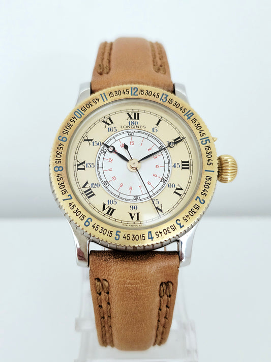 Longines - Lindbergh Hour Angle - Ref. 628-5229 - Gold/Steel - Full Set