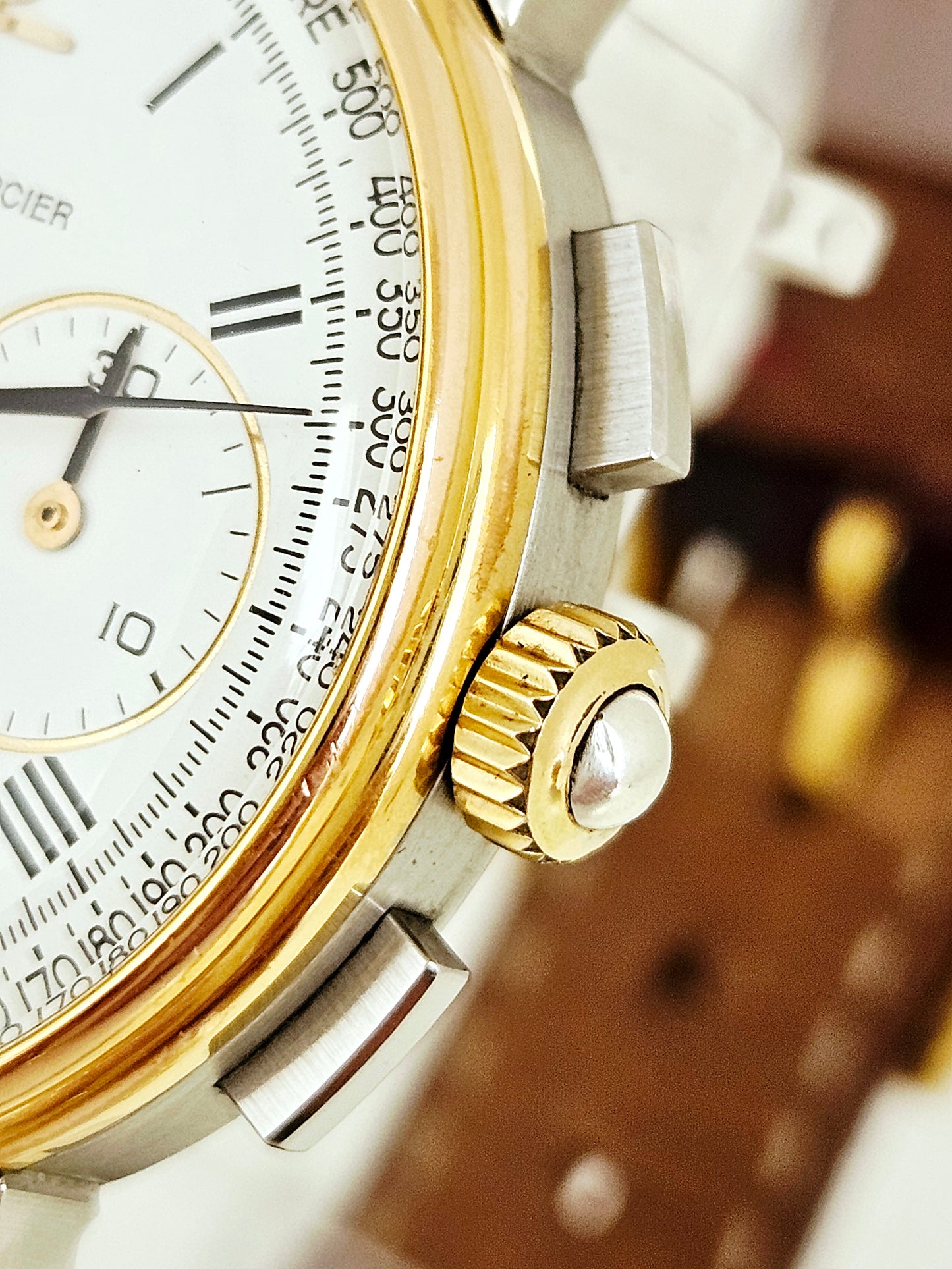 Baume & Mercier - Chronograph Tricompax - Ref. 6101-099 - Acciaio e Oro 18Kt - Set Completo - 1986
