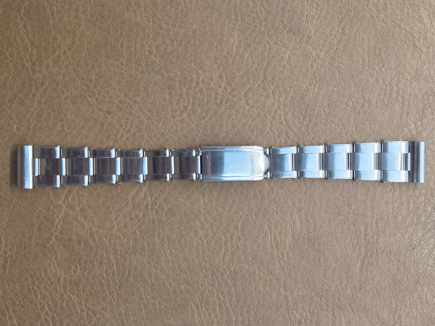 Bracciale Oyster - Rivetti - Finali Dritti - Acciaio Vintage - 16,5 mm