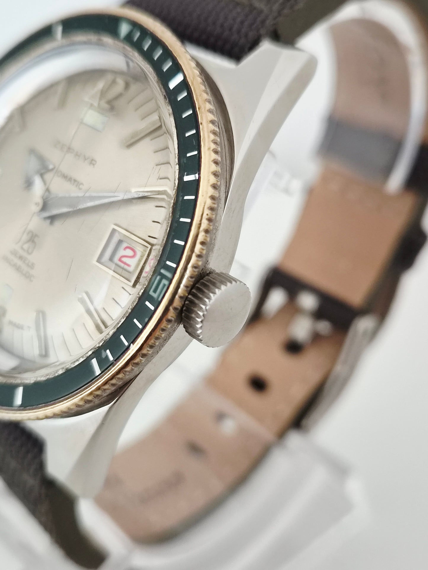 Zephyr - Vintage Diver - Automatico - 20 Atmos - Salazar Mark - Steel Case 39 mm