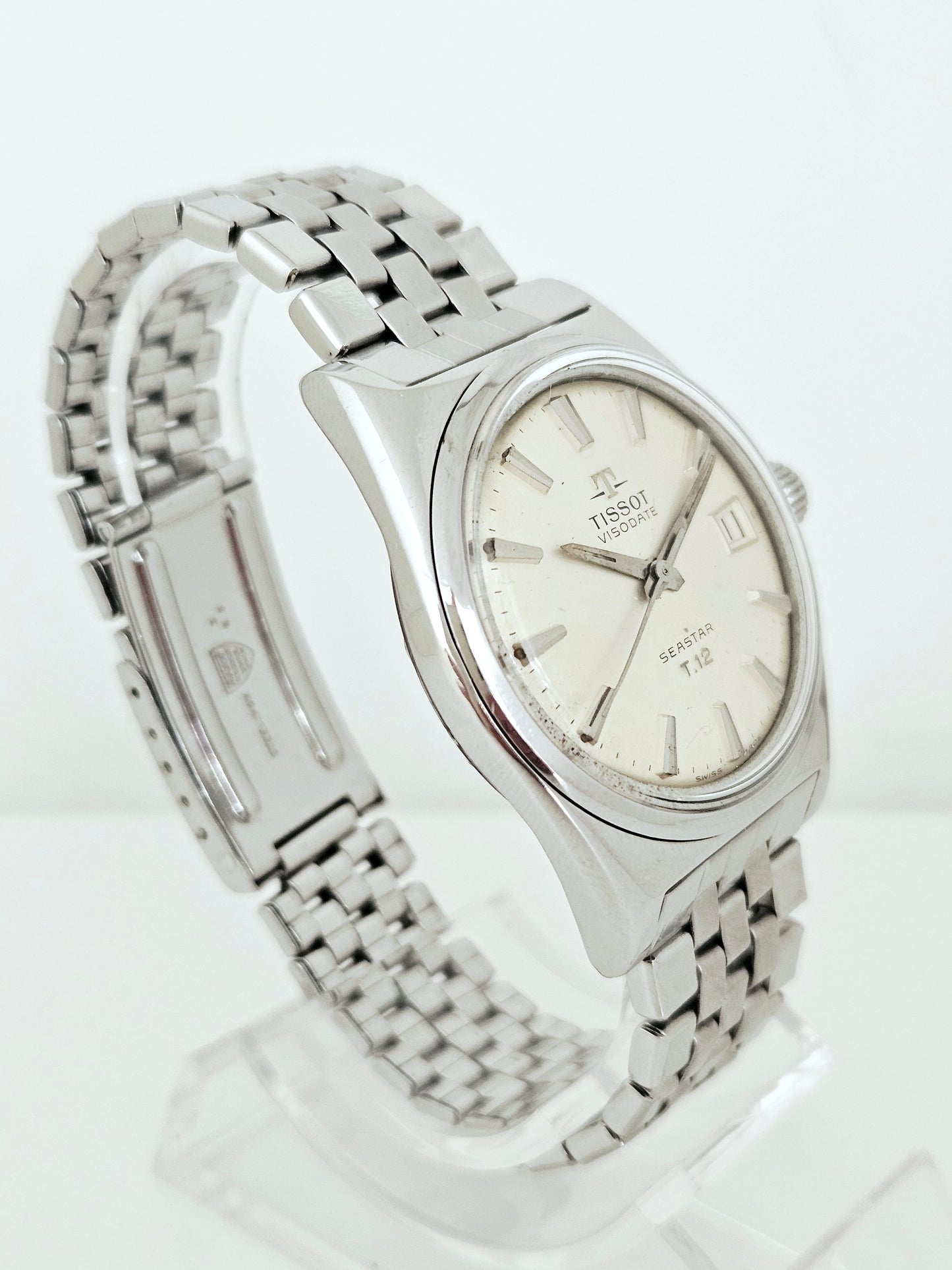 Tissot - Seastar Visodate T-12 - Ref. - 41512/42512-3 - Gay Freres Bracelet - Vintage Watch