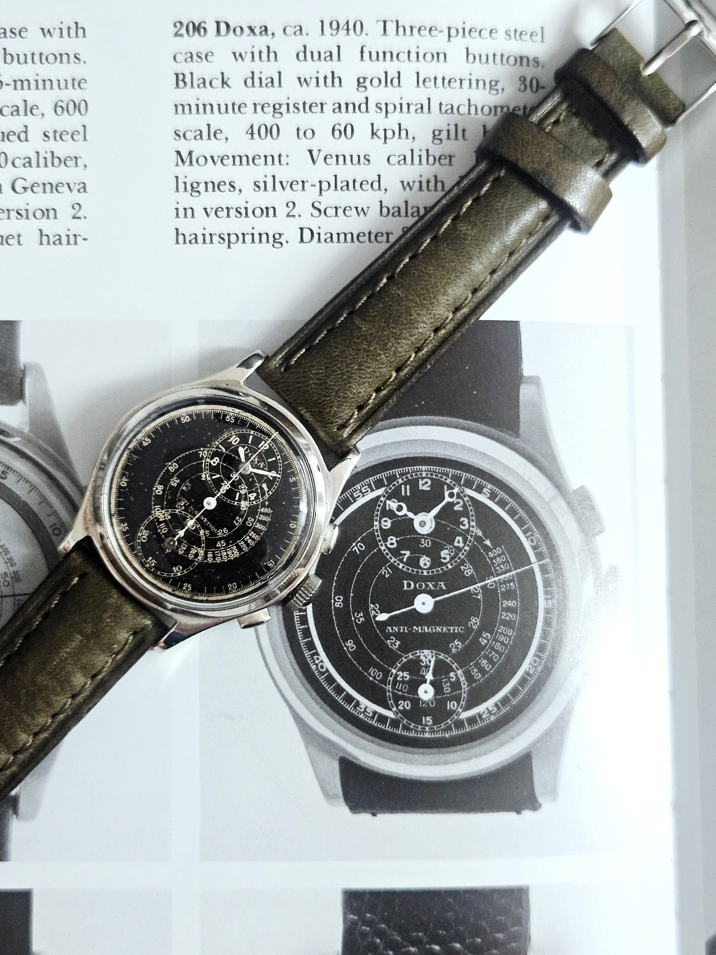 Doxa - 1940' - Vintage Chronograph - Caliber Venus 140 -